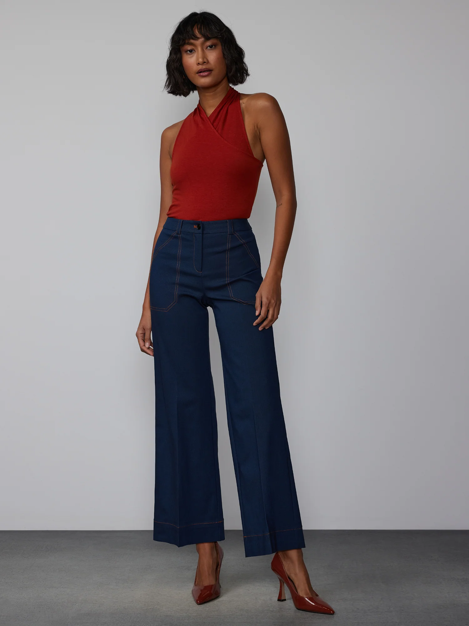 Tall Wide Leg Ankle Pant
