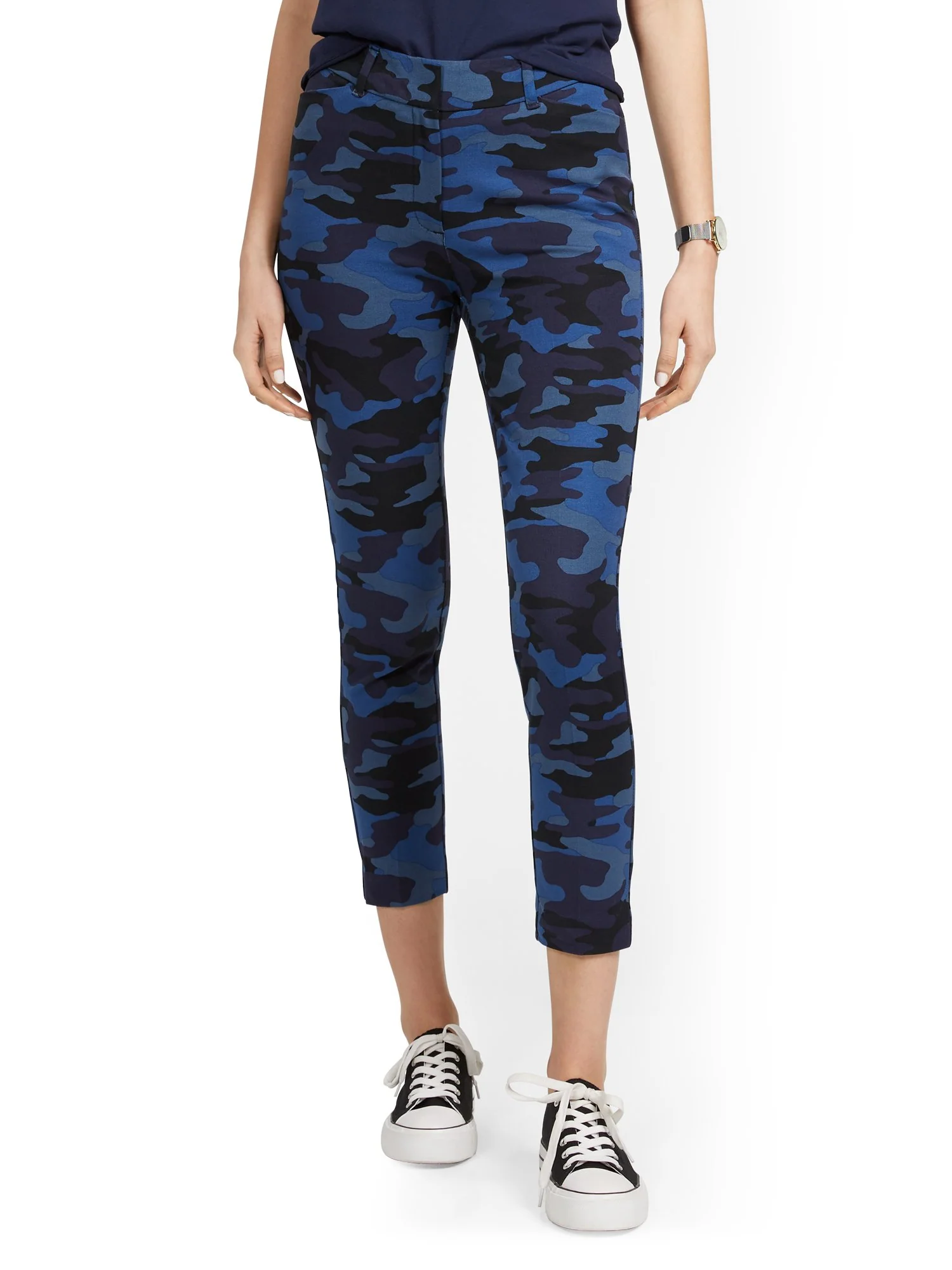Tall Audrey High-Waisted Ankle Pant - Camo-Print - Image 7