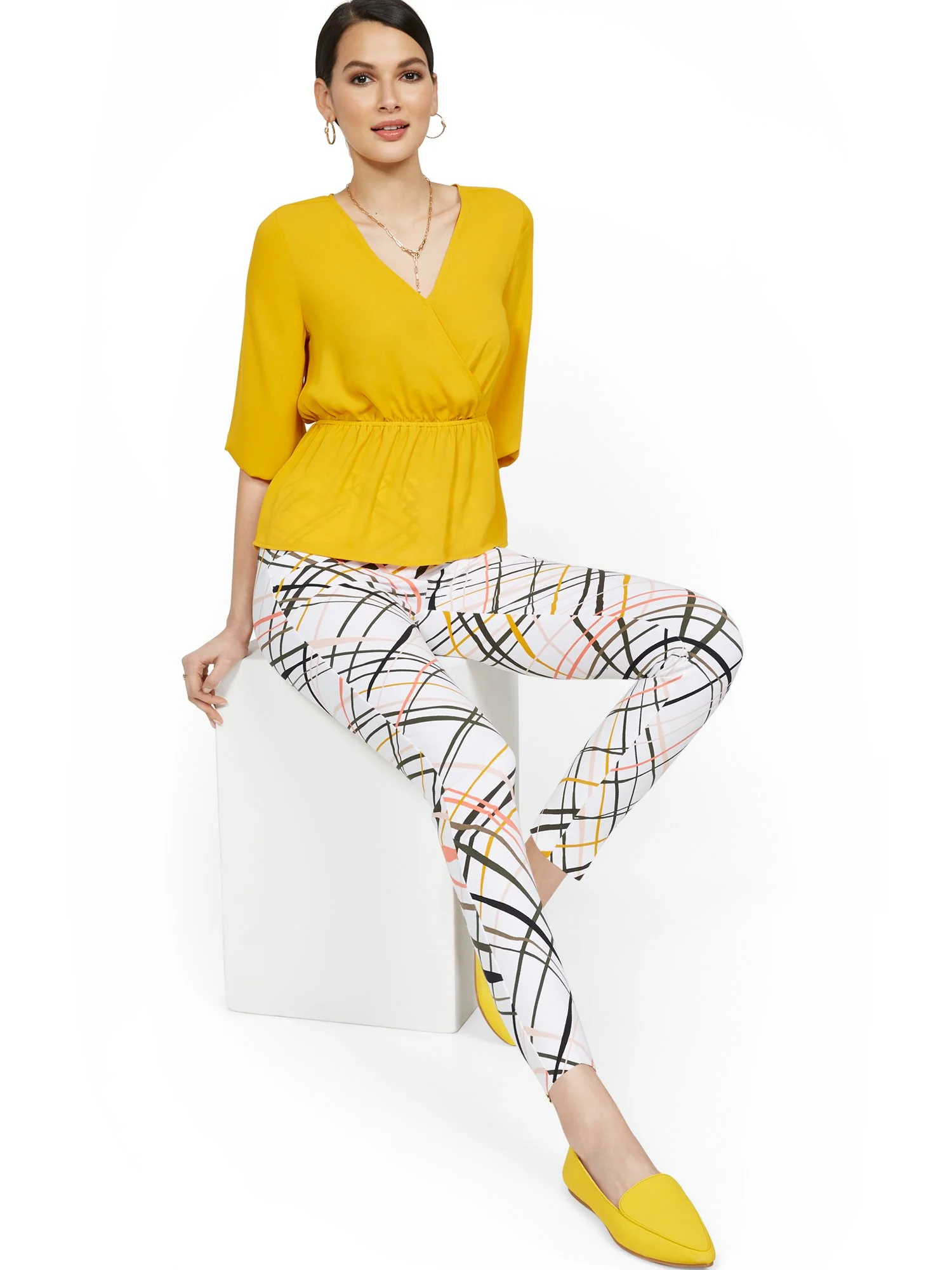 Tall Audrey High-Waisted Ankle Pant - Crosshatch - Image 2