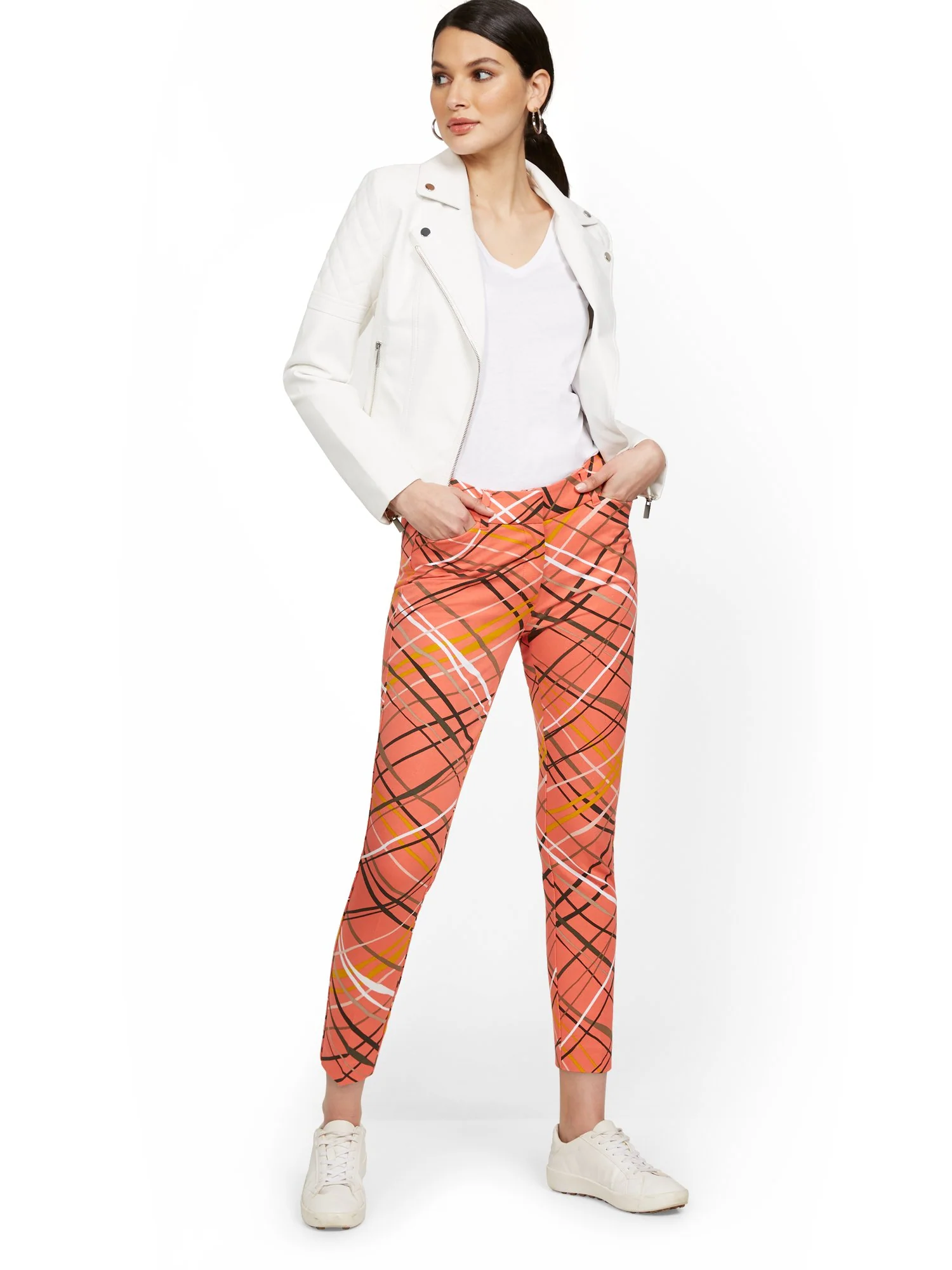 Tall Audrey High-Waisted Ankle Pant - Crosshatch - Image 7