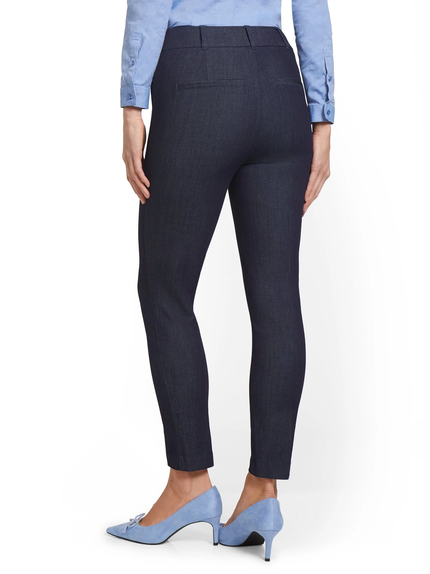 Tall Audrey High-Waisted Ankle Pant - Denim Wash - Image 2