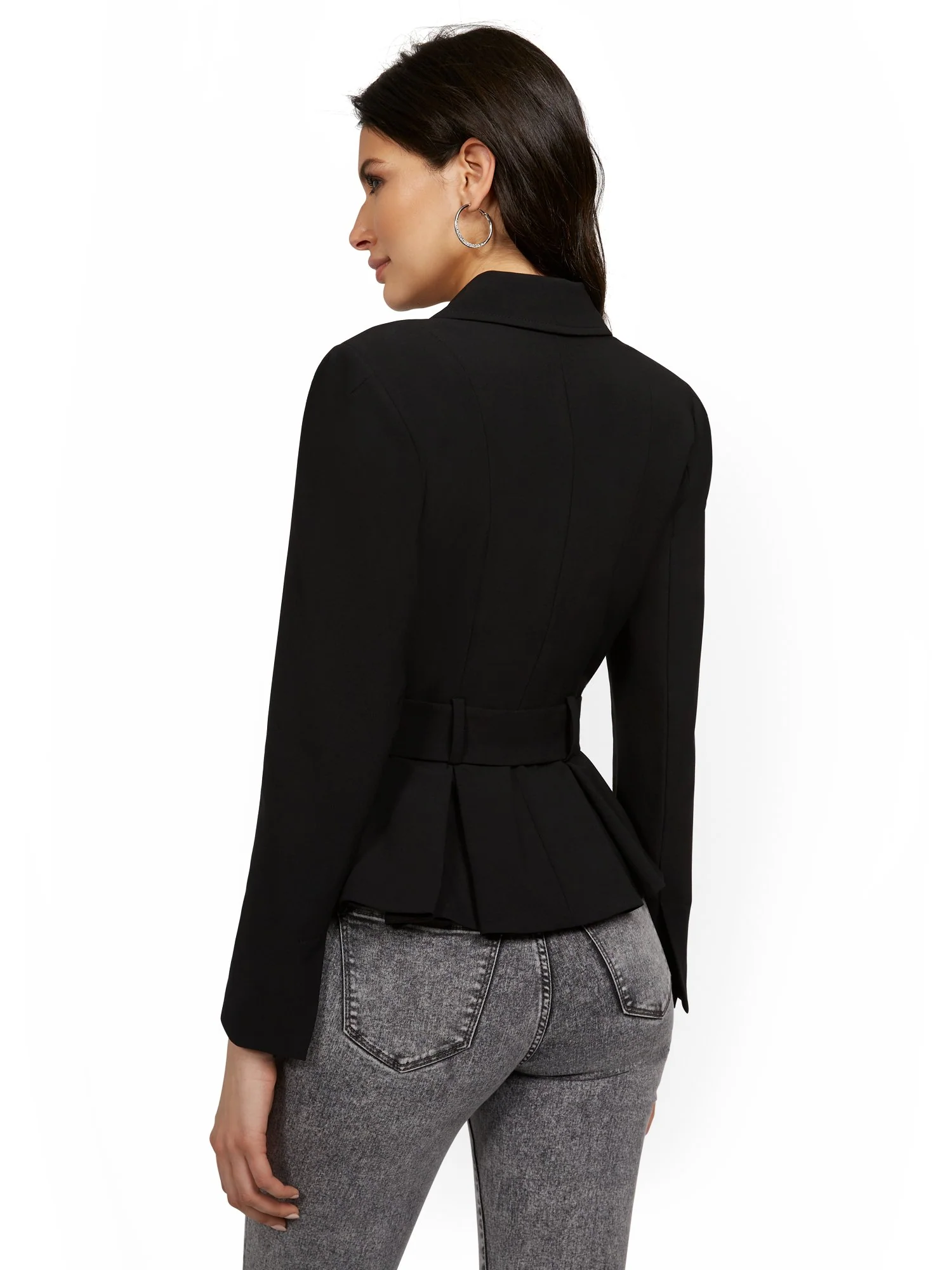 Tall Belted Peplum Jacket - Image 3