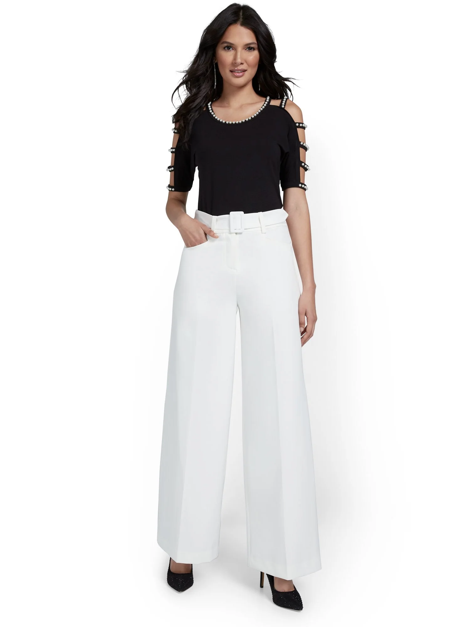 Tall Belted Wide-Leg Pant - Image 4