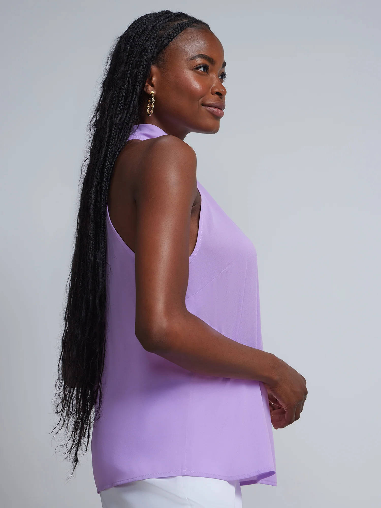 Tall Bow-Neck Halterneck Blouse - Image 17