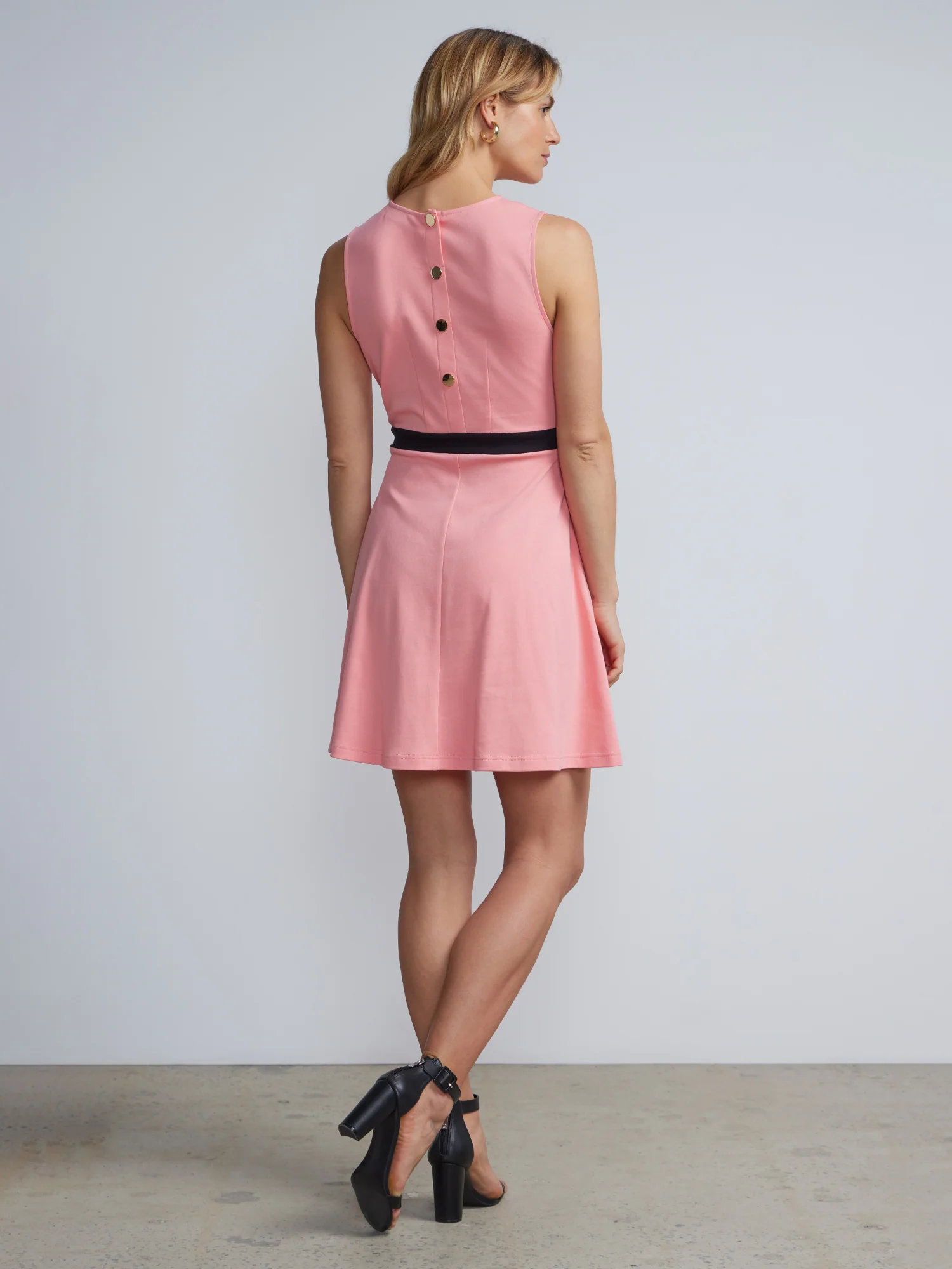Tall Button-Back Flare Dress - City Knits - Image 15