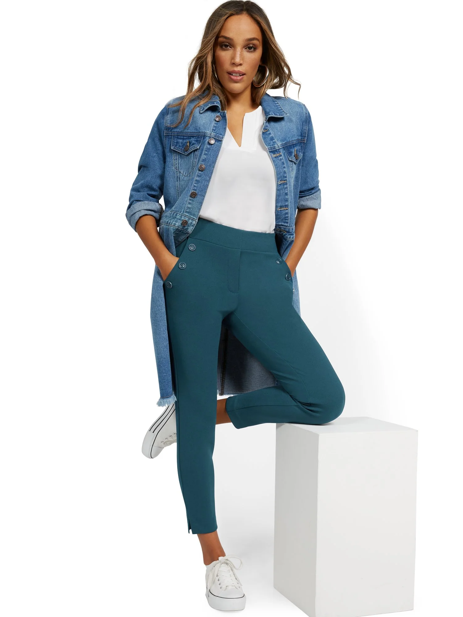 Tall Button-Pocket Ankle Pant - Image 10
