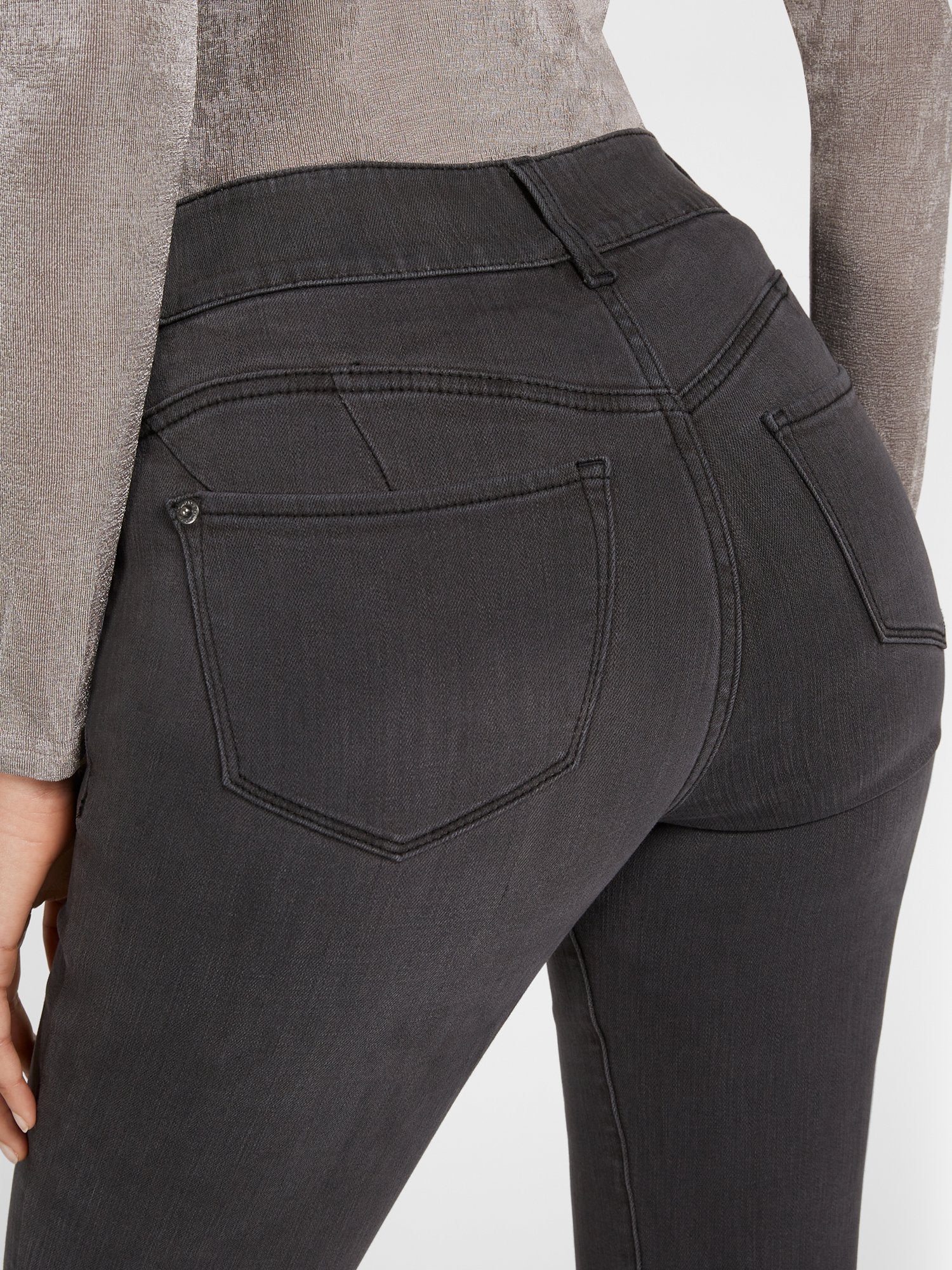 Tall Curvy High-Waisted Bootcut Jeans - Grey - Image 4