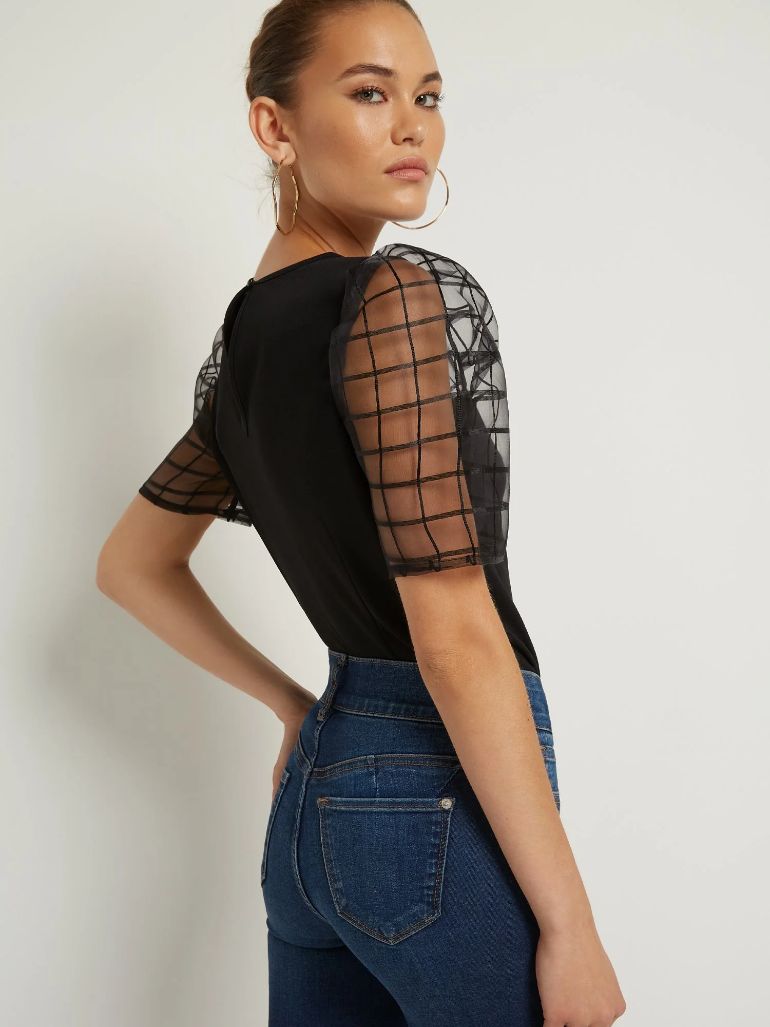 Tall Curvy High-Waisted Super-Skinny Ankle Jeans - Dark Wash - Image 6