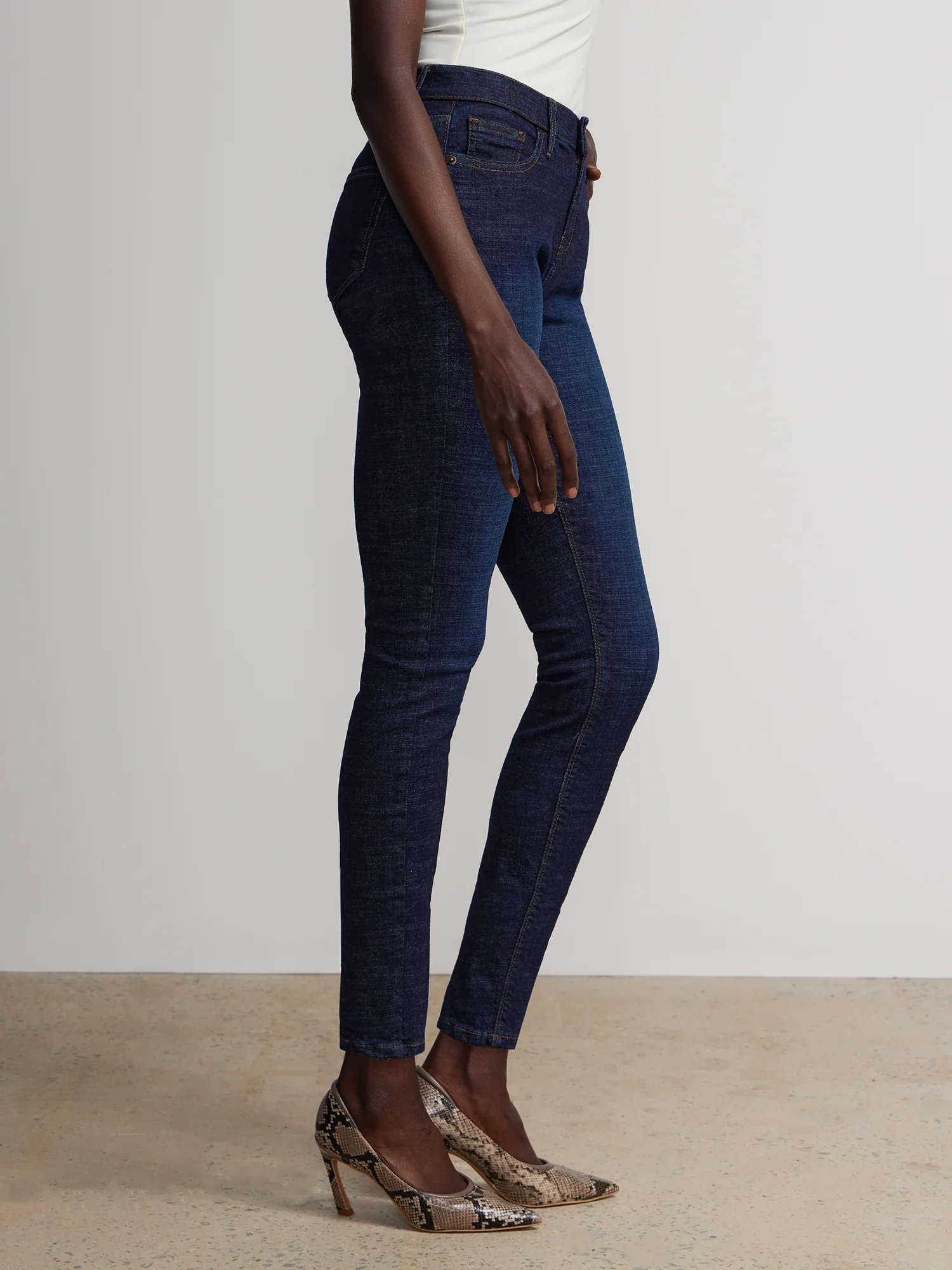 Tall Essential Mid-Rise Skinny Ankle Jeans - Image 2