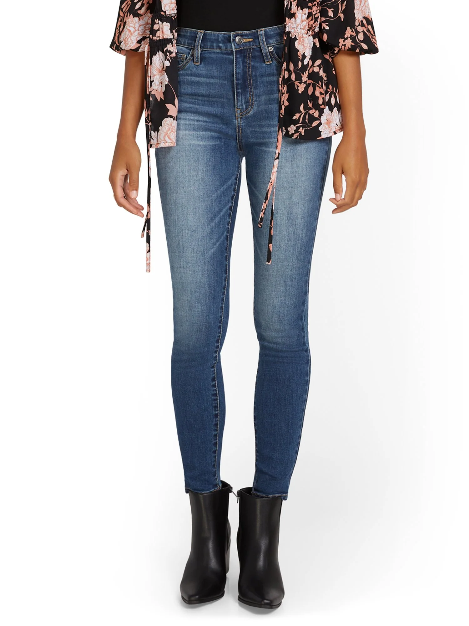 Tall High-Waisted Curvy Essential Skinny Jeans - Orchard Wash - Image 2