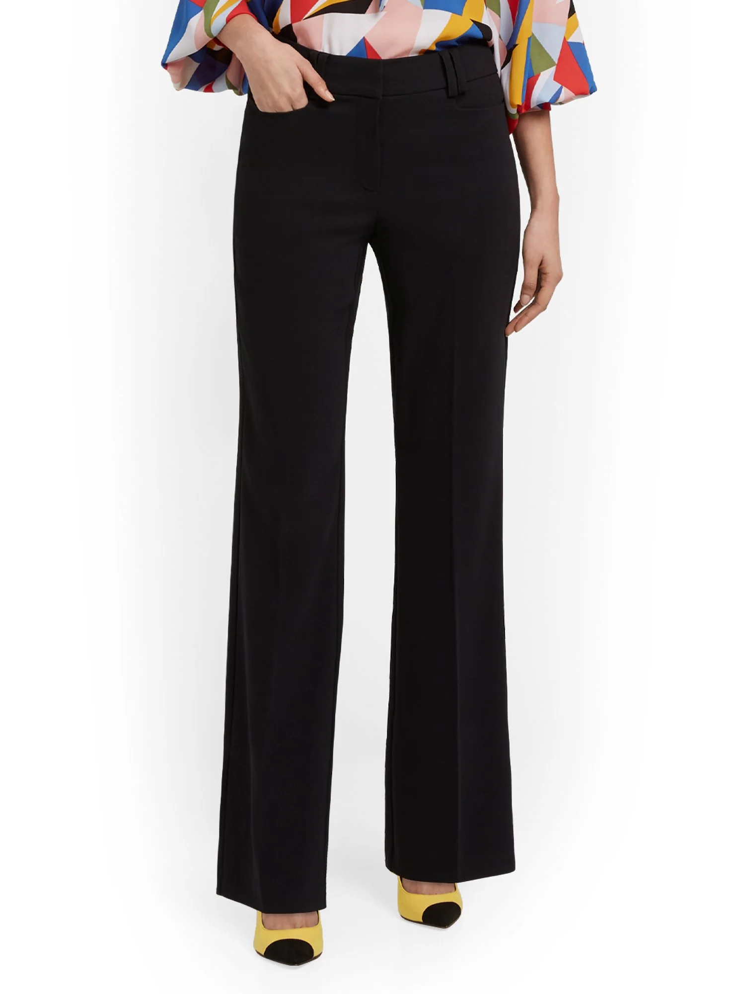 Tall High-Waisted Curvy-Fit Wide-Leg Pant - Premium Stretch