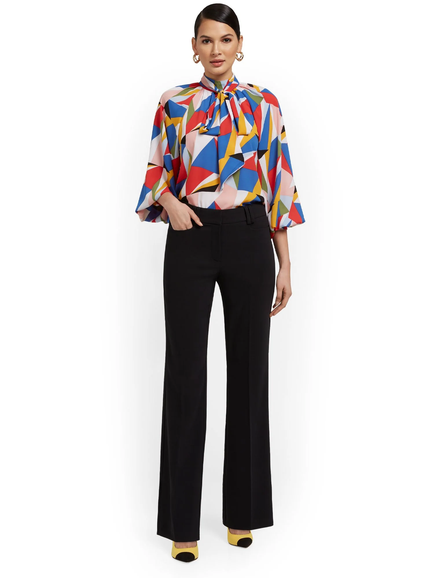 Tall High-Waisted Curvy-Fit Wide-Leg Pant - Premium Stretch - Image 4