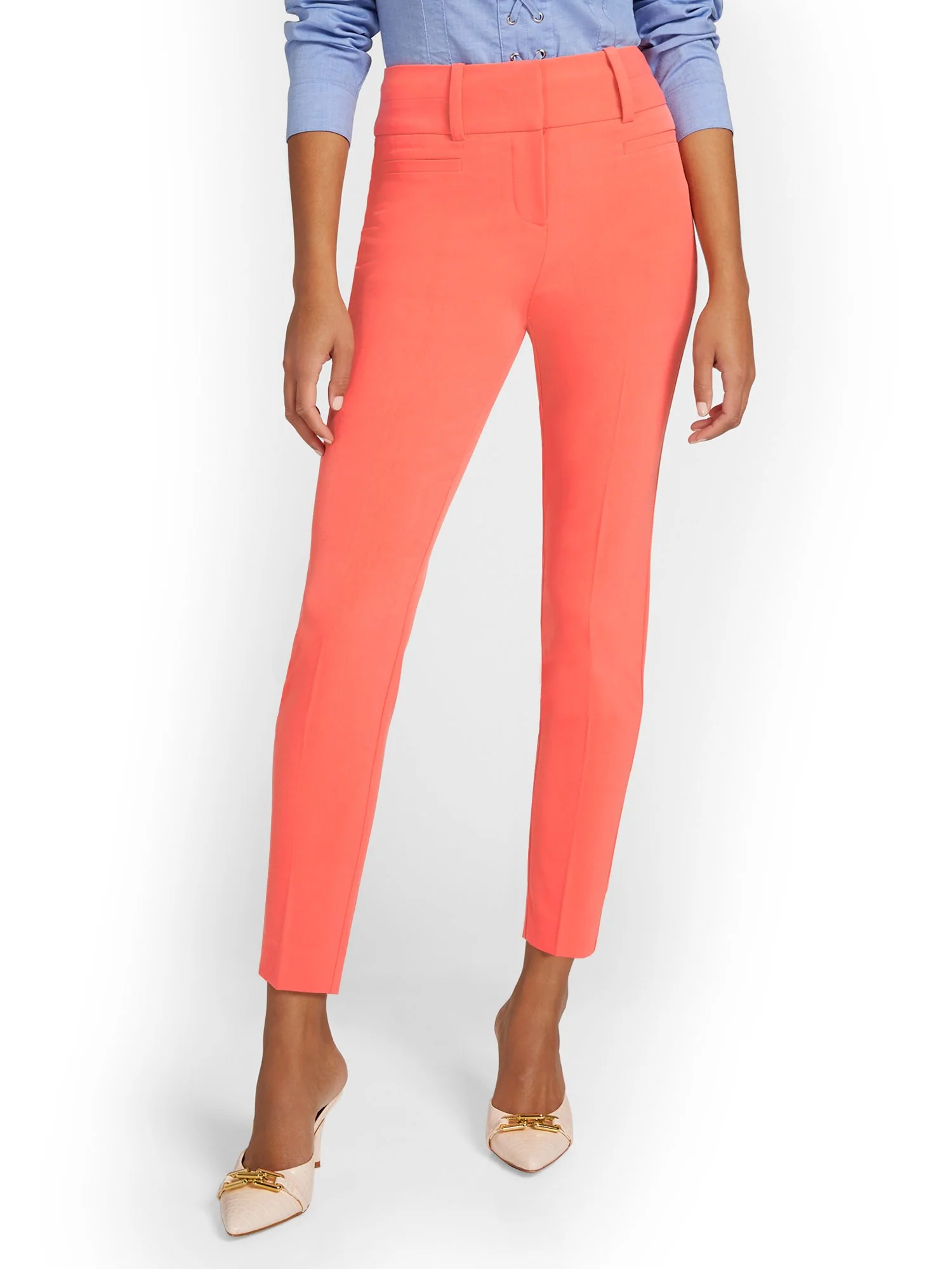 Tall High-Waisted Modern Fit Ankle Pant - Essential Stretch - Image 19