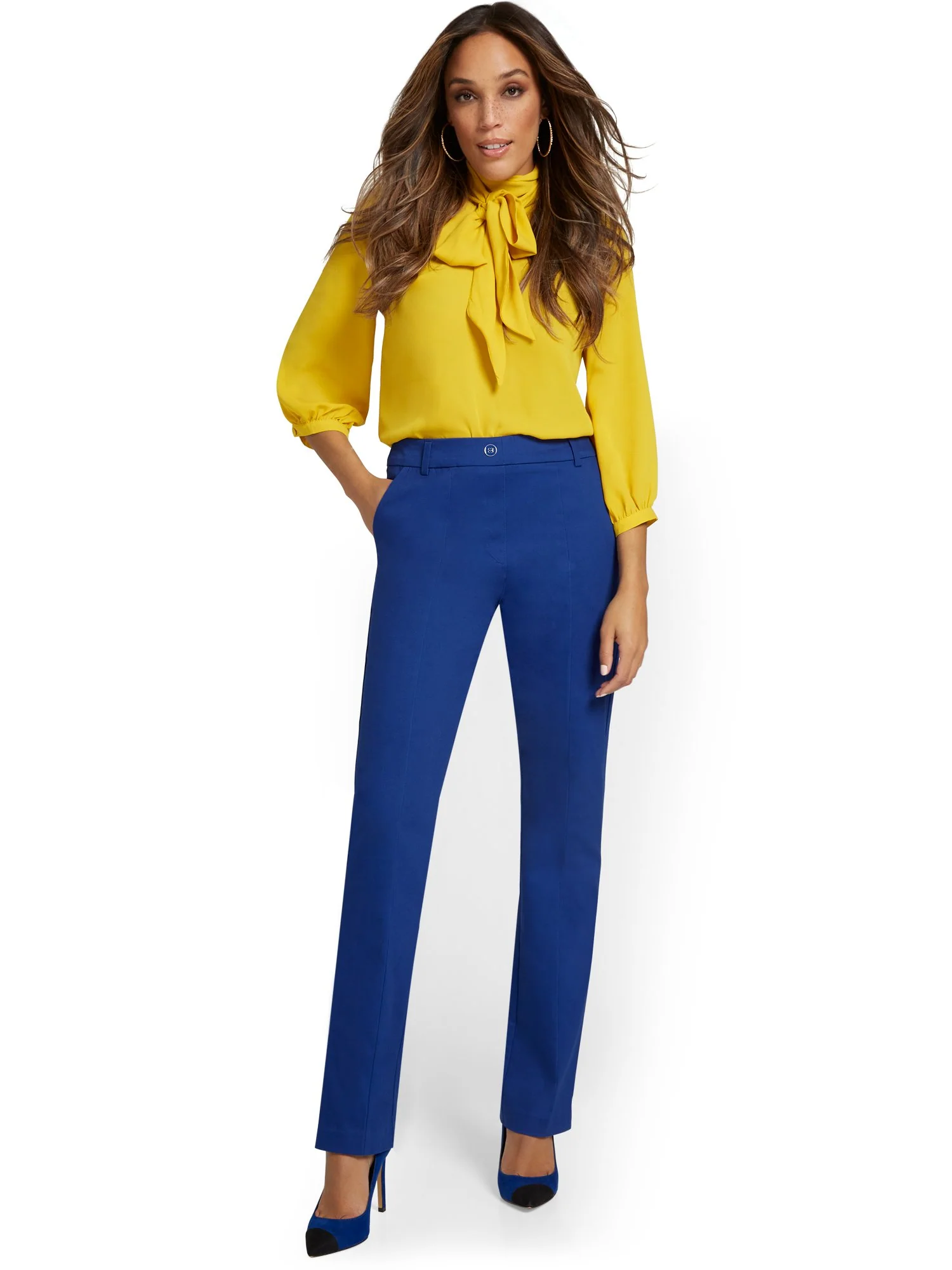 Tall High-Waisted Straight-Leg Pant - NY&Chic Collection - Image 14