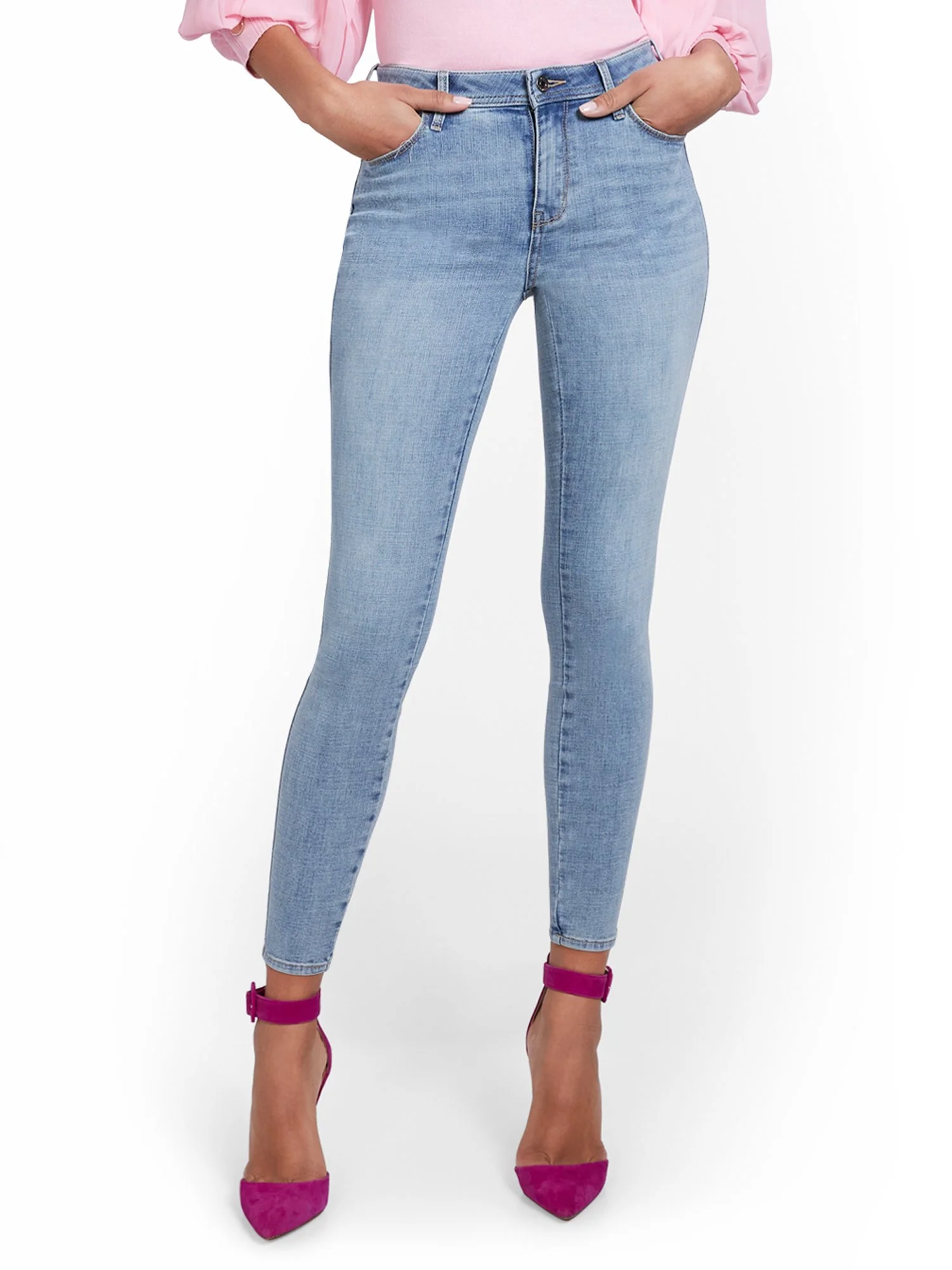 Tall Lexi High-Waisted Super-Skinny Ankle Jeans - Blue Love - Image 2