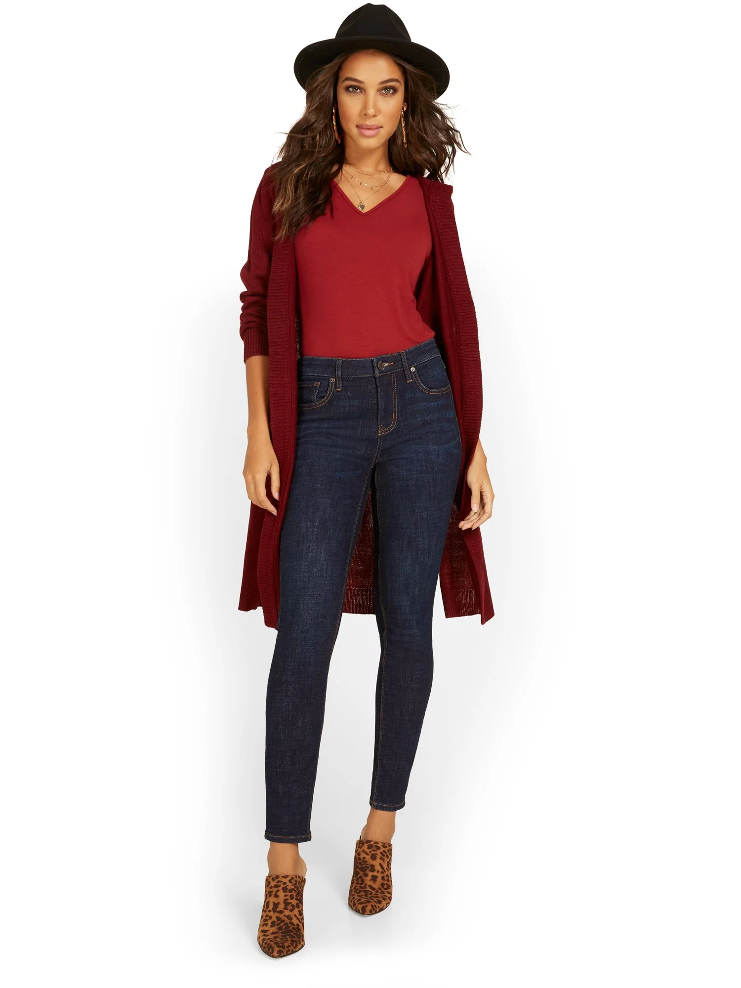 Tall Lexi Mid-Rise Super-Skinny Jeans - Image 4