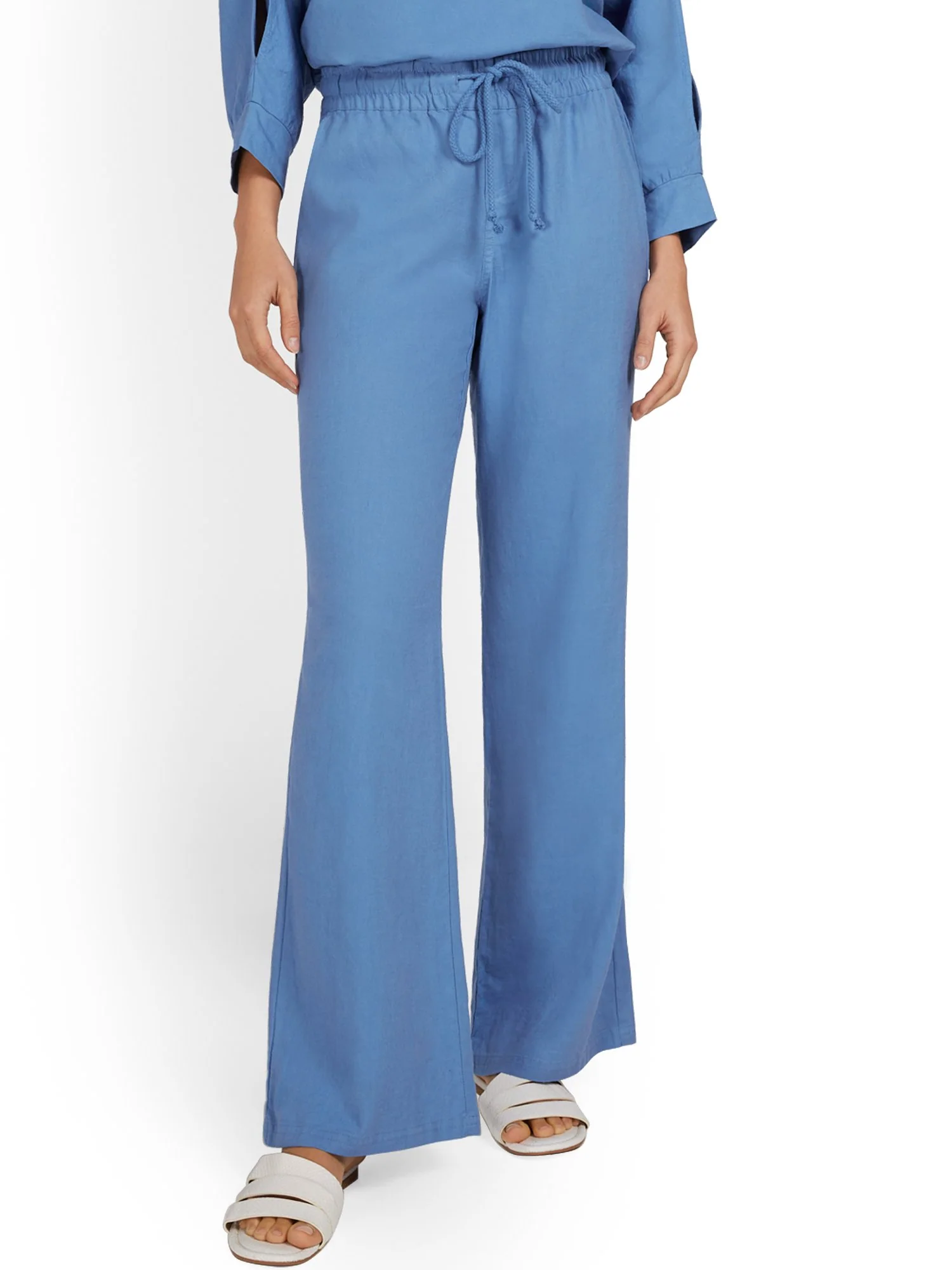 Tall Linen-Blend High-Waisted Drawstring Pant - Image 21