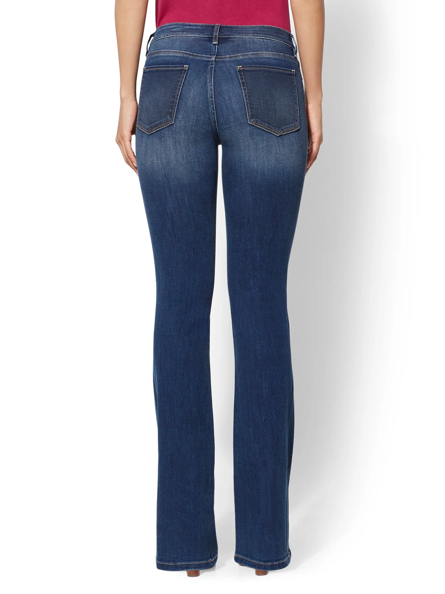 Tall Mid-Rise Curvy Bootcut Jeans - Blue Honey - Image 3