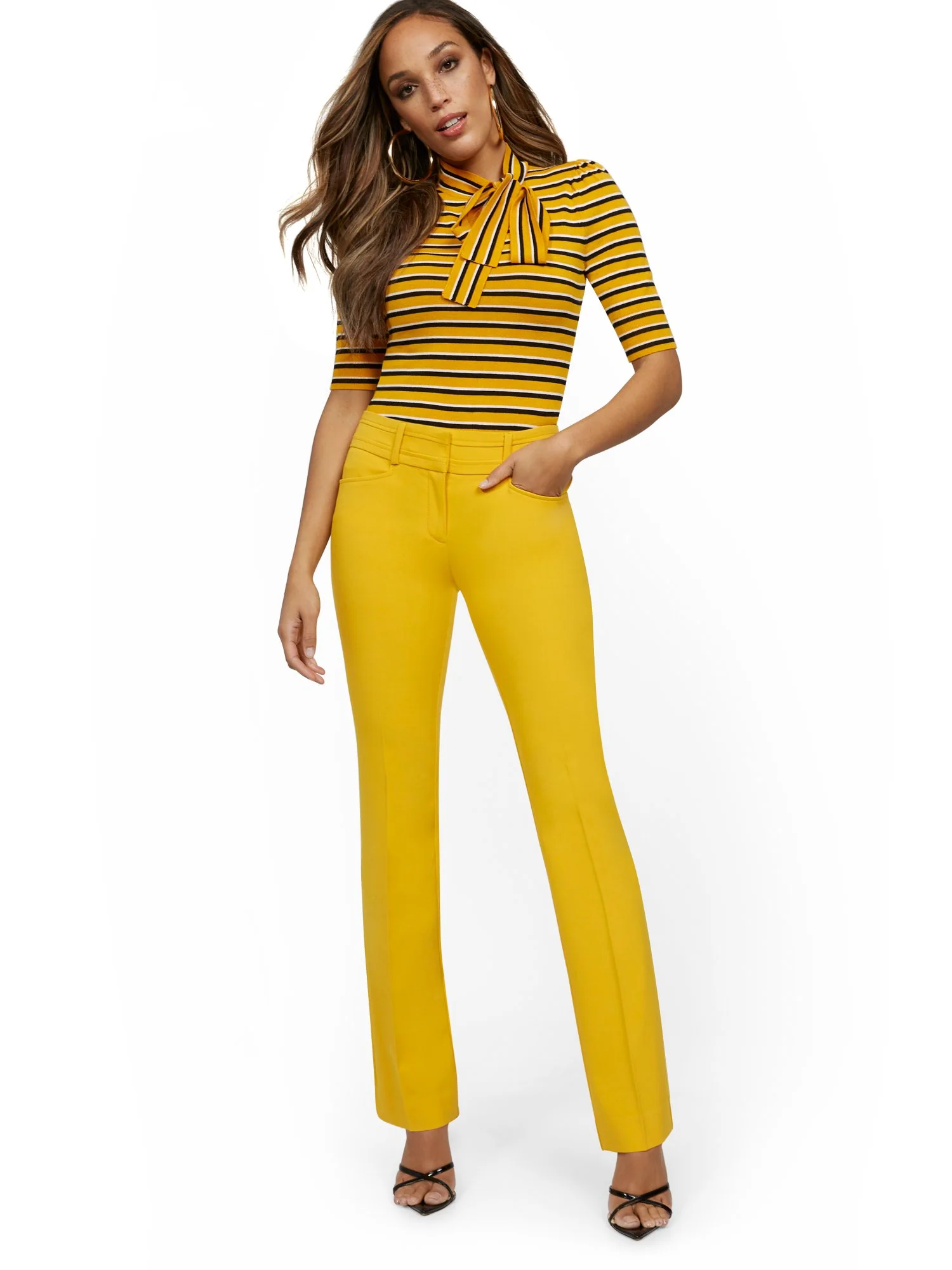 Tall Mid-Rise Modern Fit Barely Bootcut Pant - Essential Stretch - Image 20