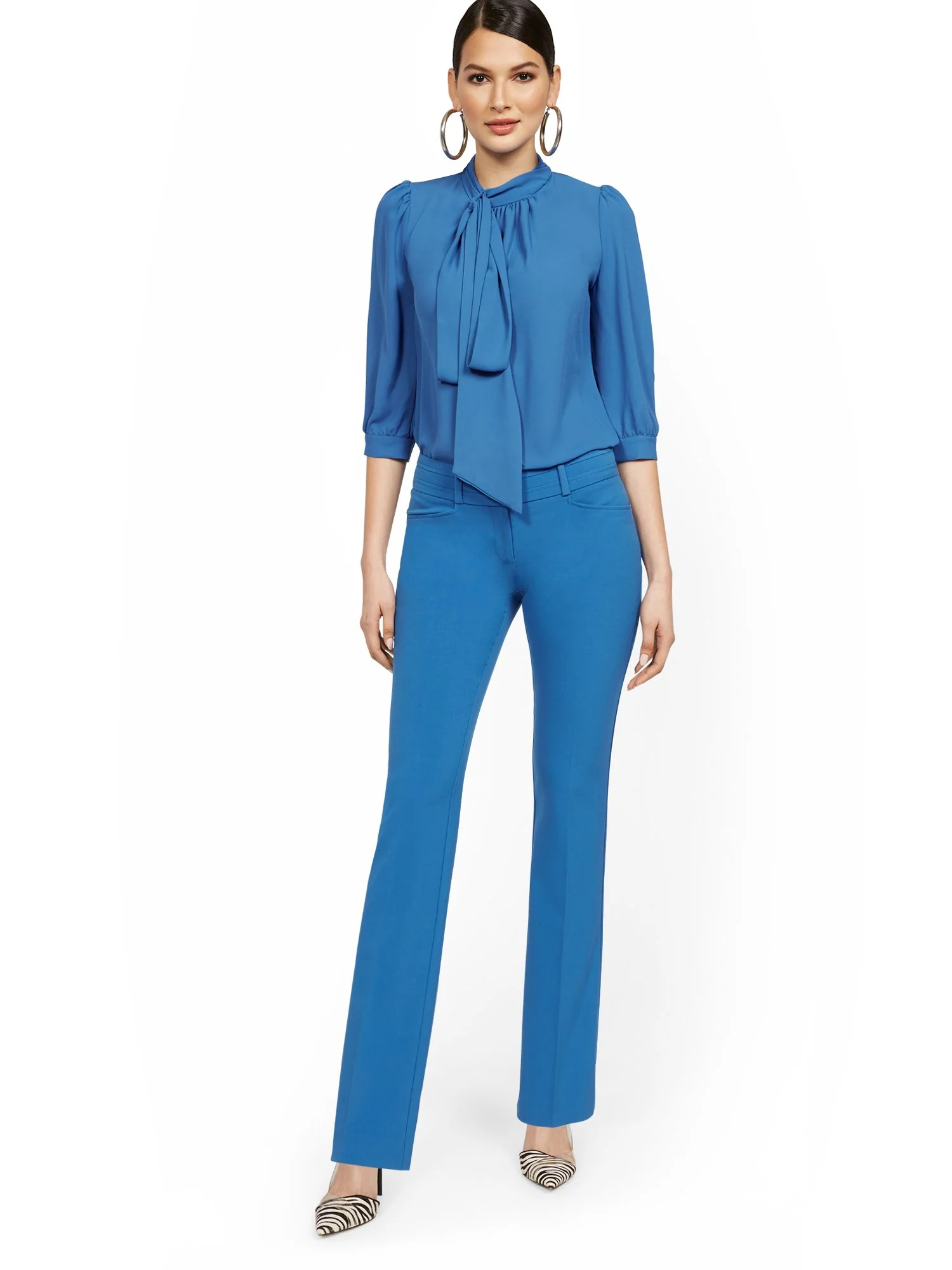 Tall Mid-Rise Modern Fit Barely Bootcut Pant - Essential Stretch - Image 28