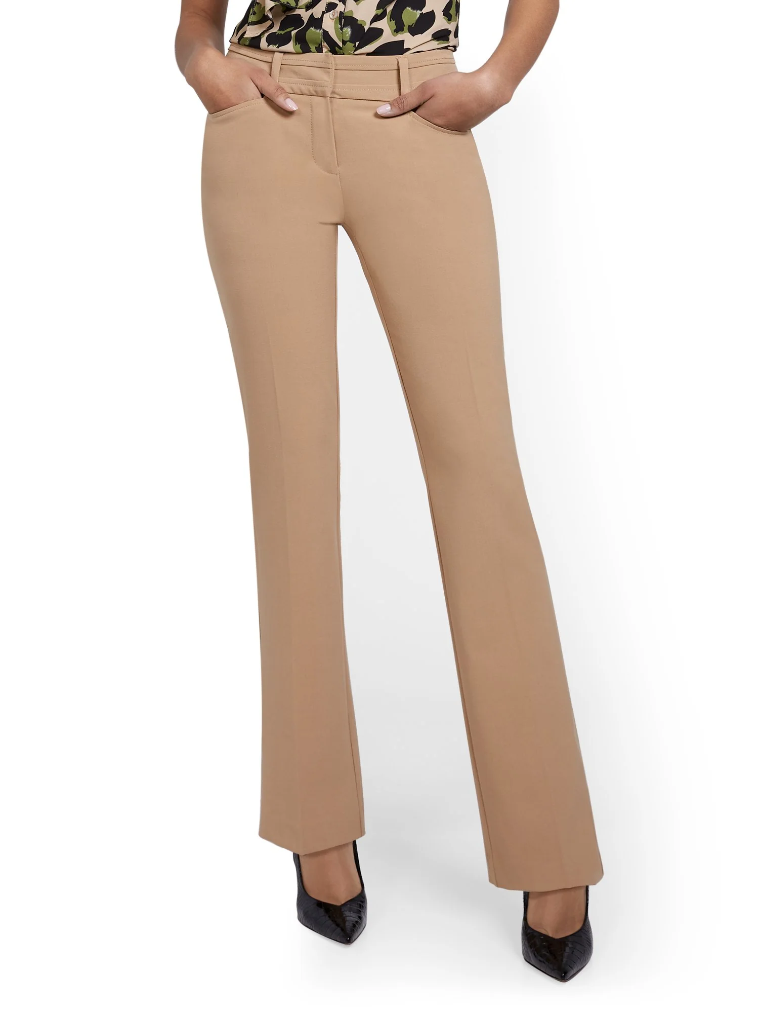 Tall Mid-Rise Modern Fit Barely Bootcut Pant - Essential Stretch - Image 31