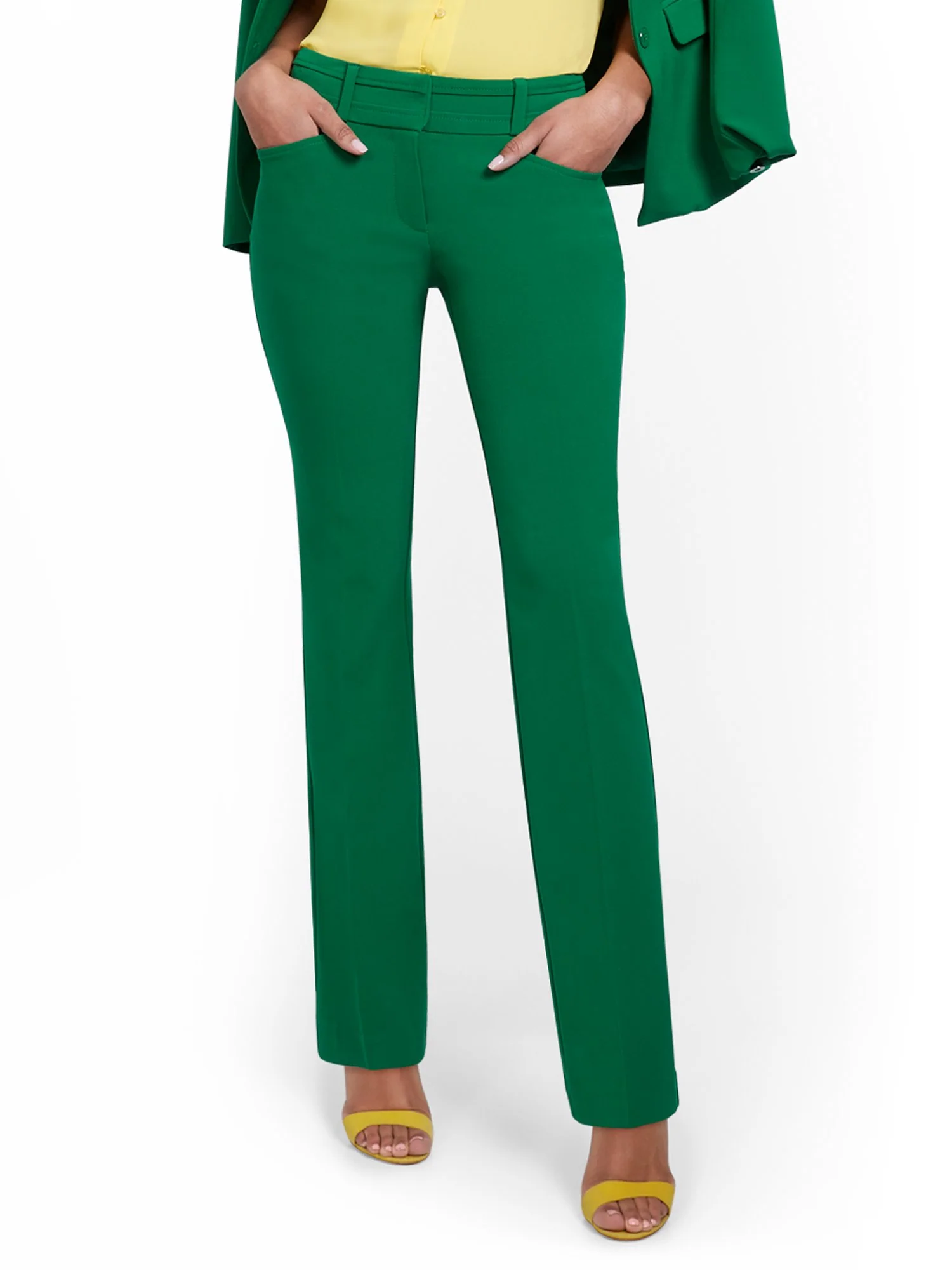 Tall Mid-Rise Modern Fit Barely Bootcut Pant - Essential Stretch - Image 37