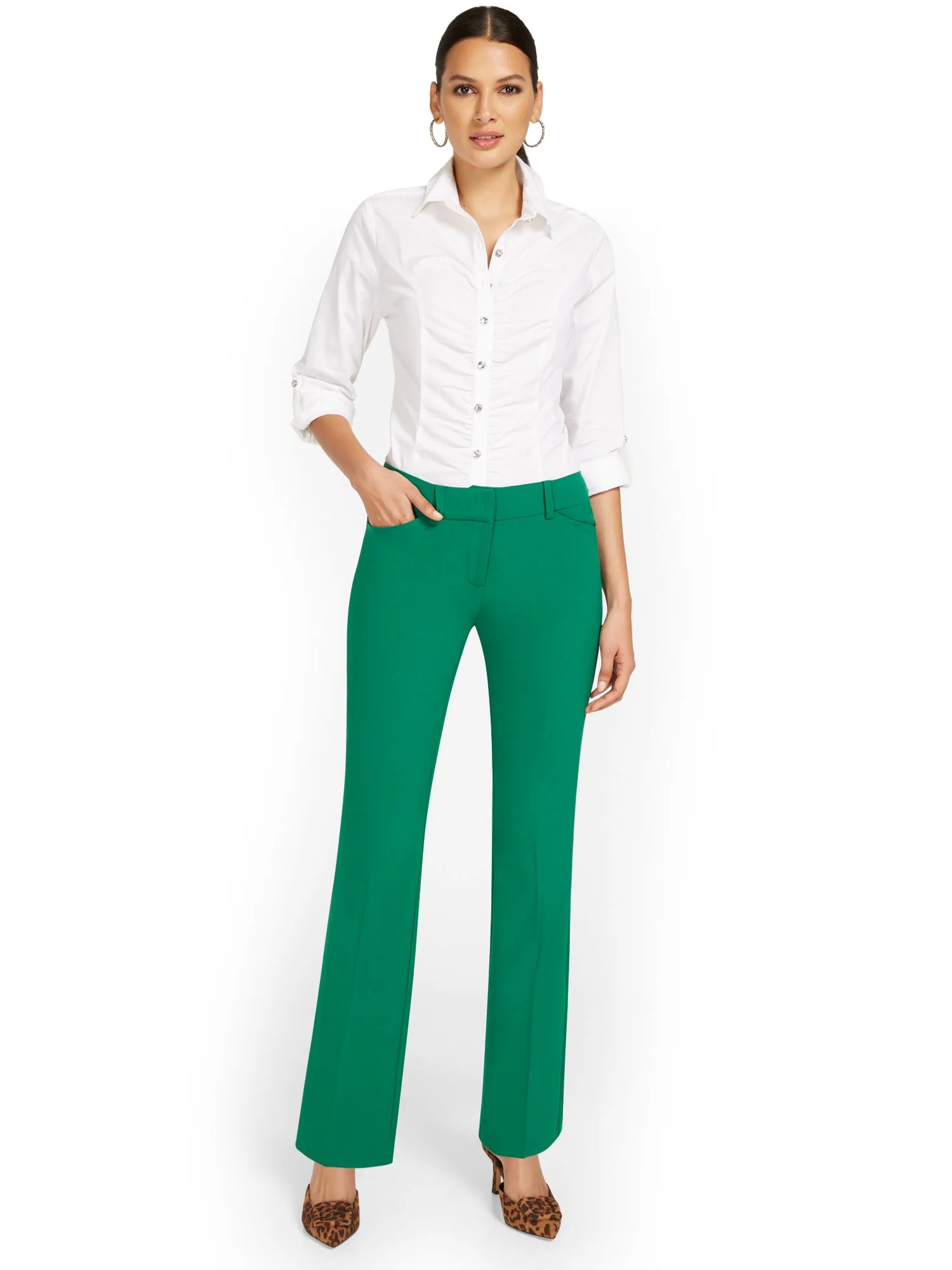 Tall Mid-Rise Modern Fit Bootcut Pant - Essential Stretch - Image 15