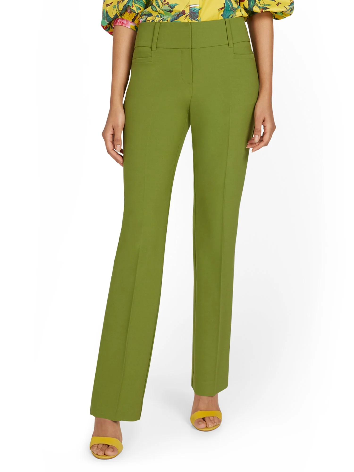 Tall Mid-Rise Straight-Leg Pant - Essential Stretch - 7th Avenue - Image 23
