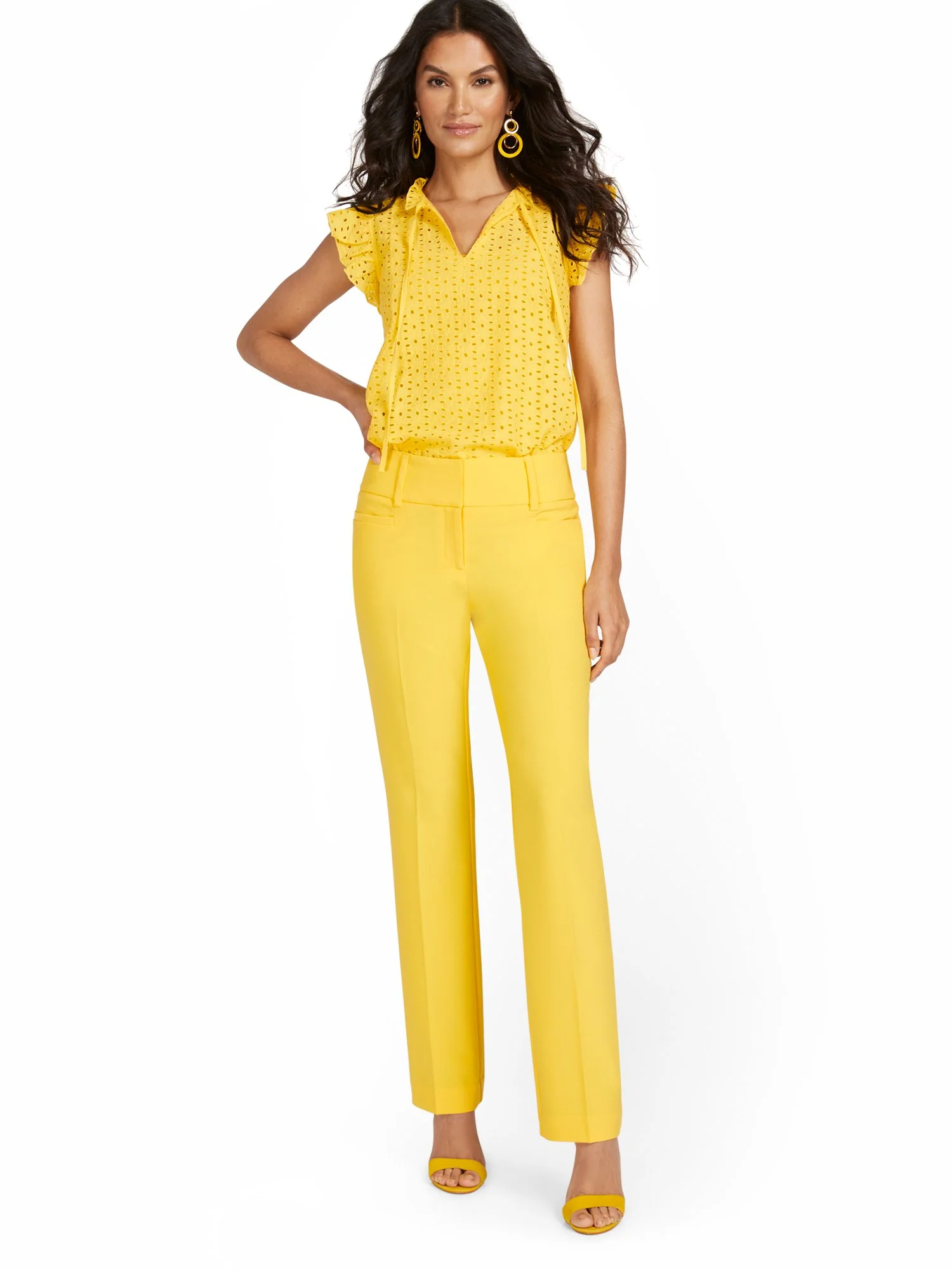 Tall Mid-Rise Straight-Leg Pant - Essential Stretch - 7th Avenue - Image 9