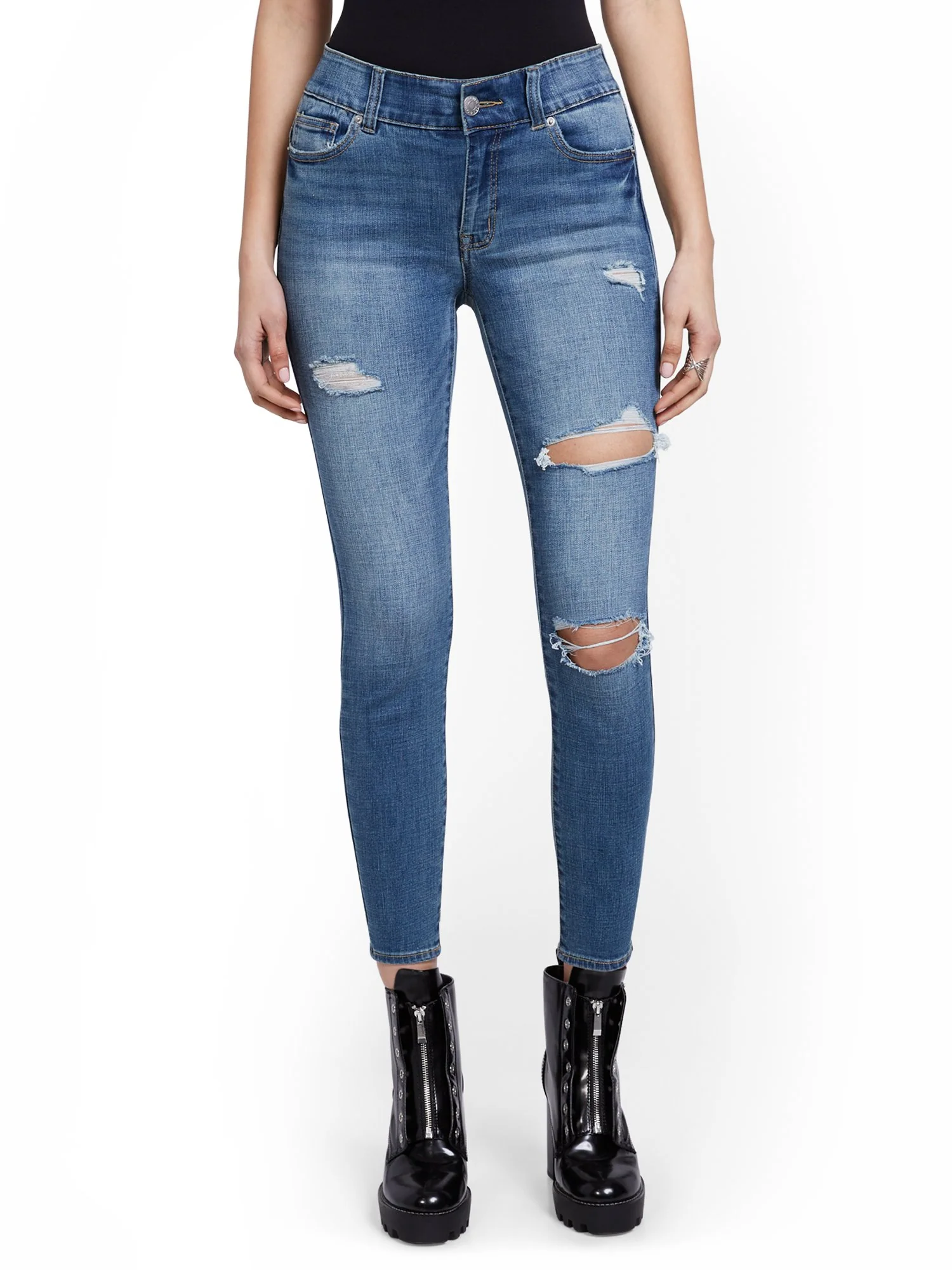 Tall Mya Curvy High-Waisted Sculpting No Gap Super-Skinny Ankle Jeans - Image 6