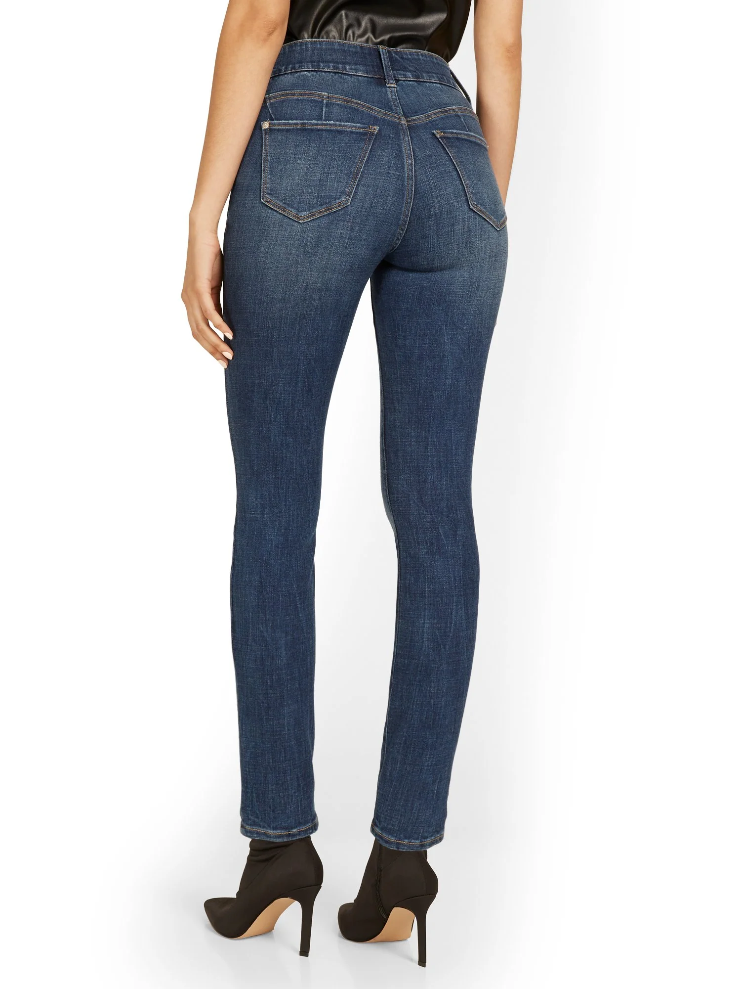Tall Mya Curvy High-Waisted Super-Skinny Jeans - Medium Wash - Image 3
