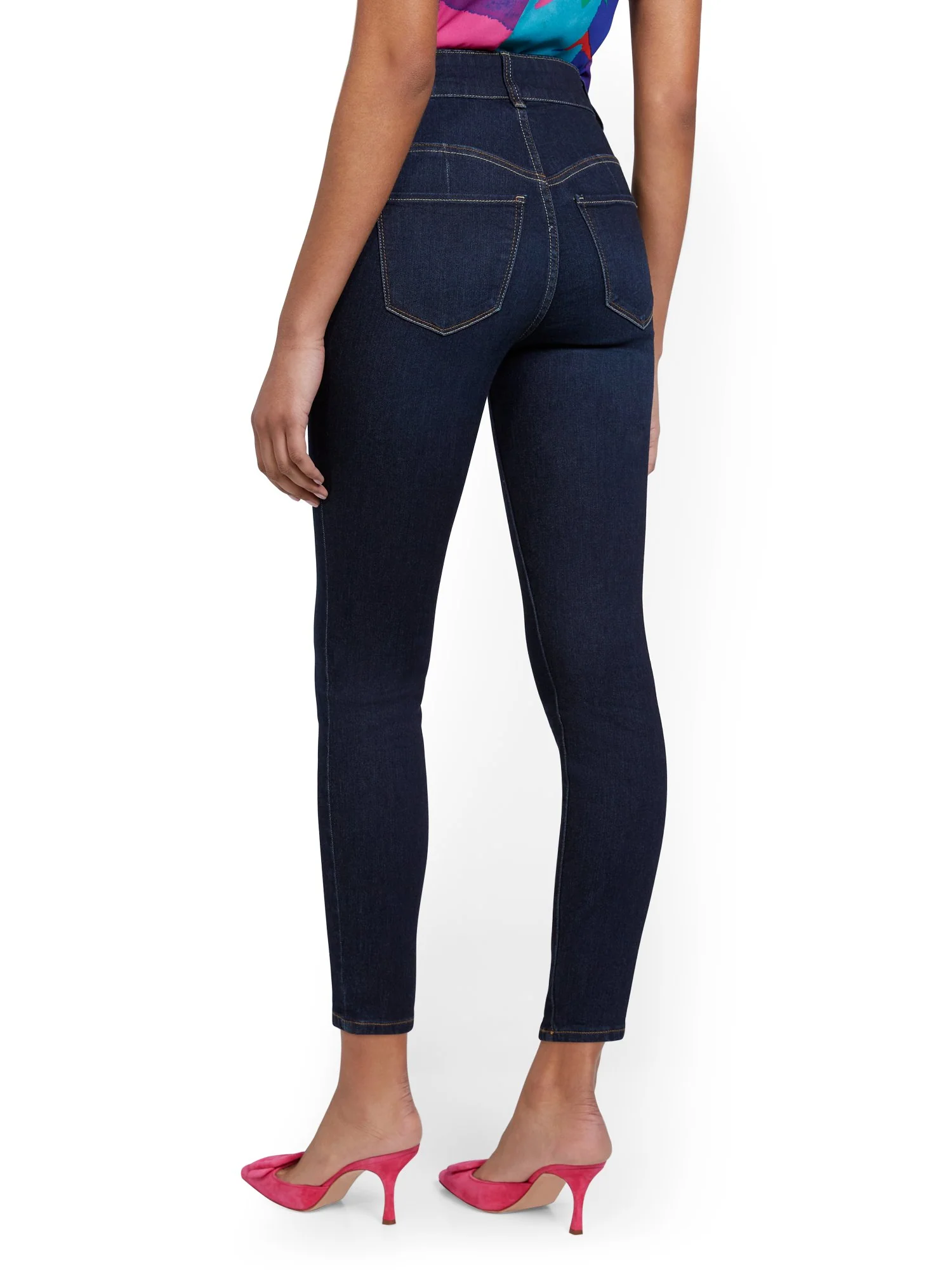 Tall Mya Curvy Super High-Waisted Sculpting No Gap Super-Skinny Ankle Jeans - Image 3