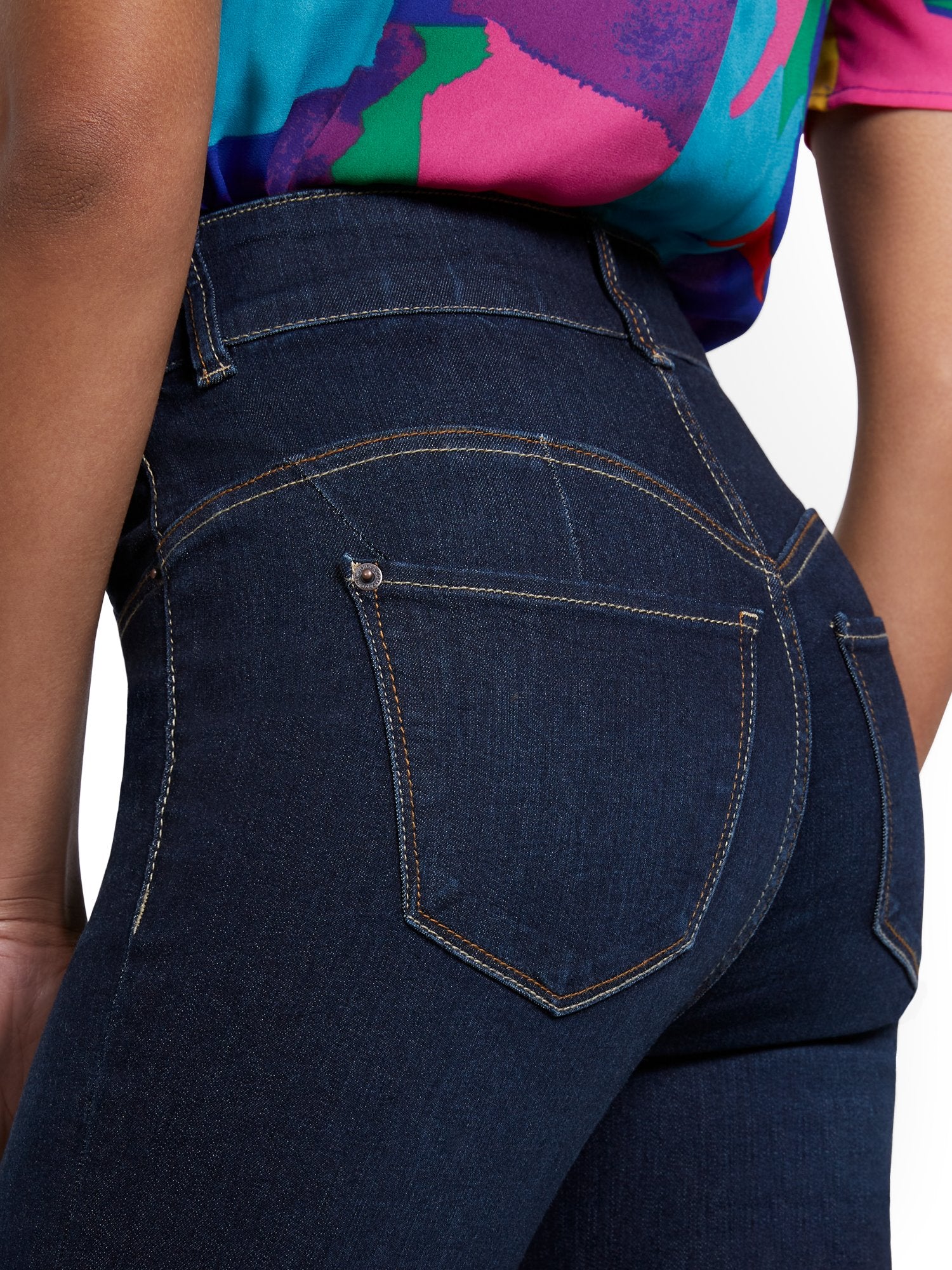Tall Mya Curvy Super High-Waisted Sculpting No Gap Super-Skinny Ankle Jeans - Image 4