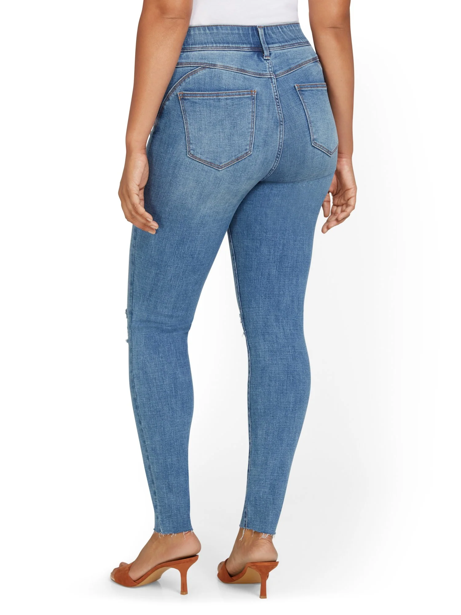 Tall Mya Curvy Ultra High-Waisted Super-Skinny Boost Jeans - Lindsay Wash - Image 9