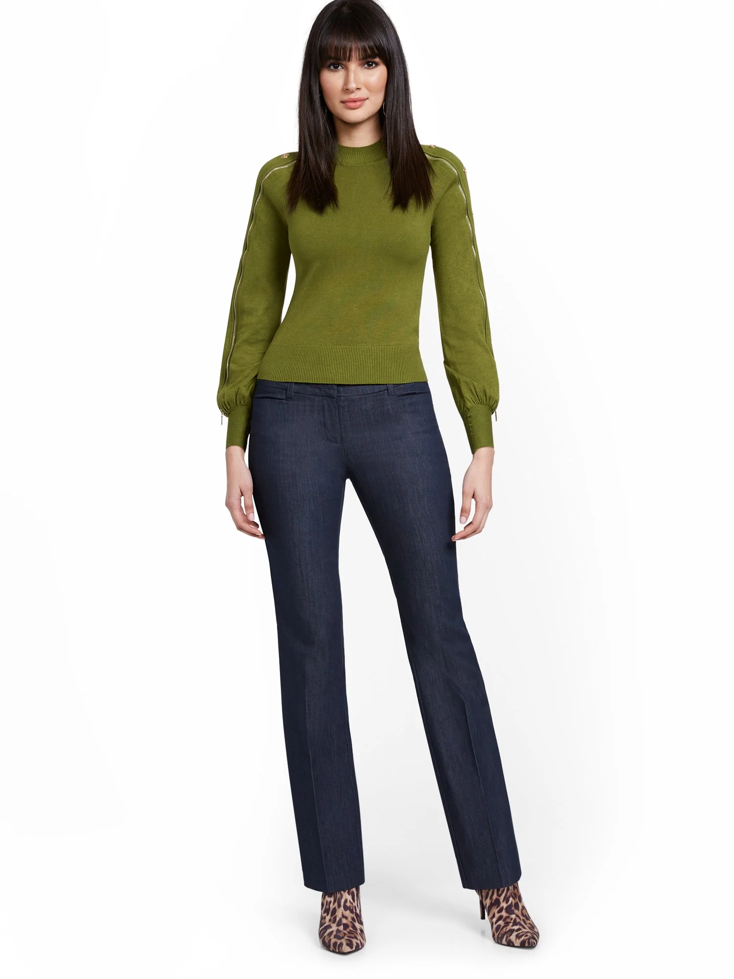 Tall Navy Straight-Leg Pant - Image 4
