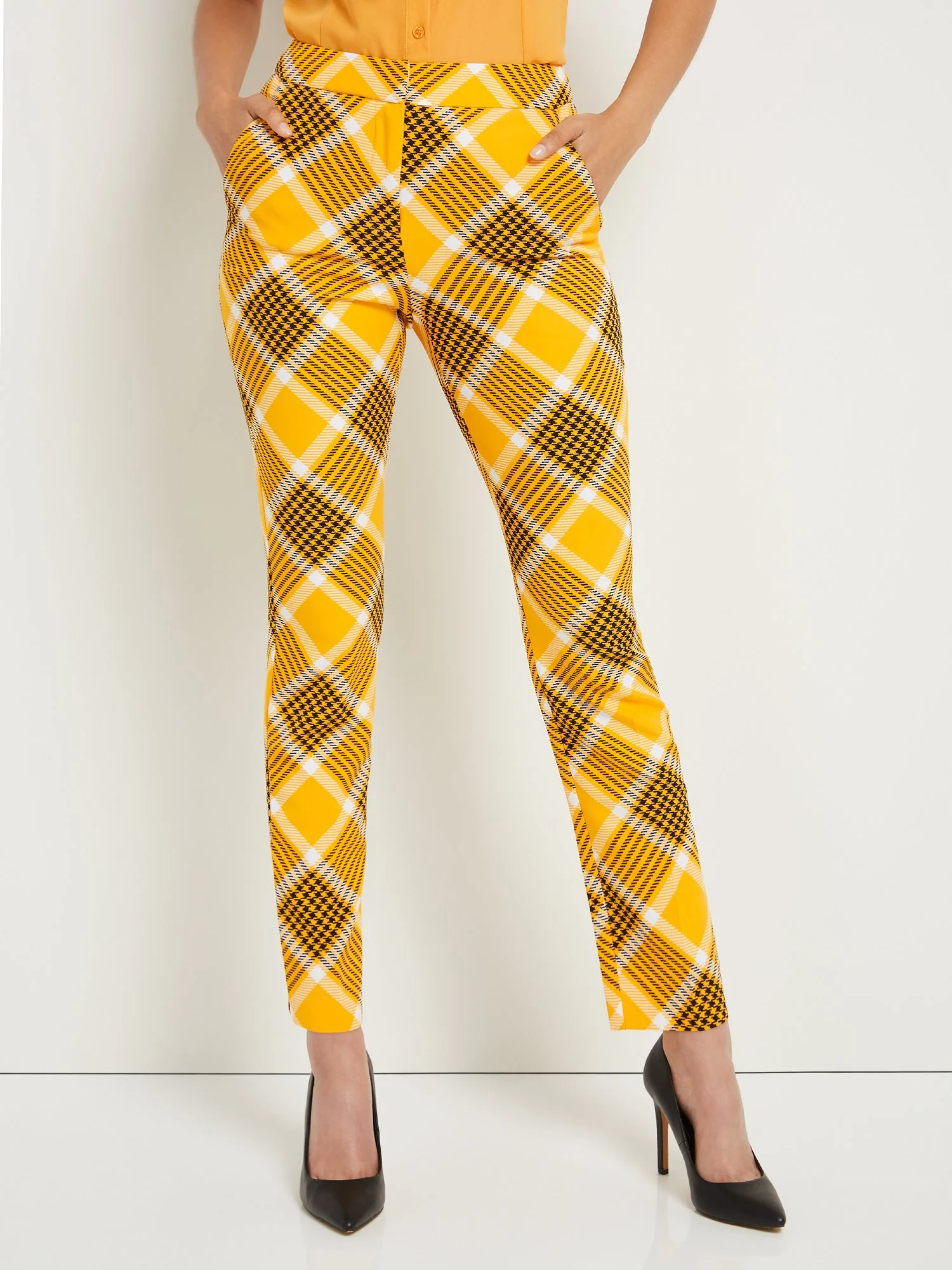 Tall Plaid Slim-Leg Pant - Image 4