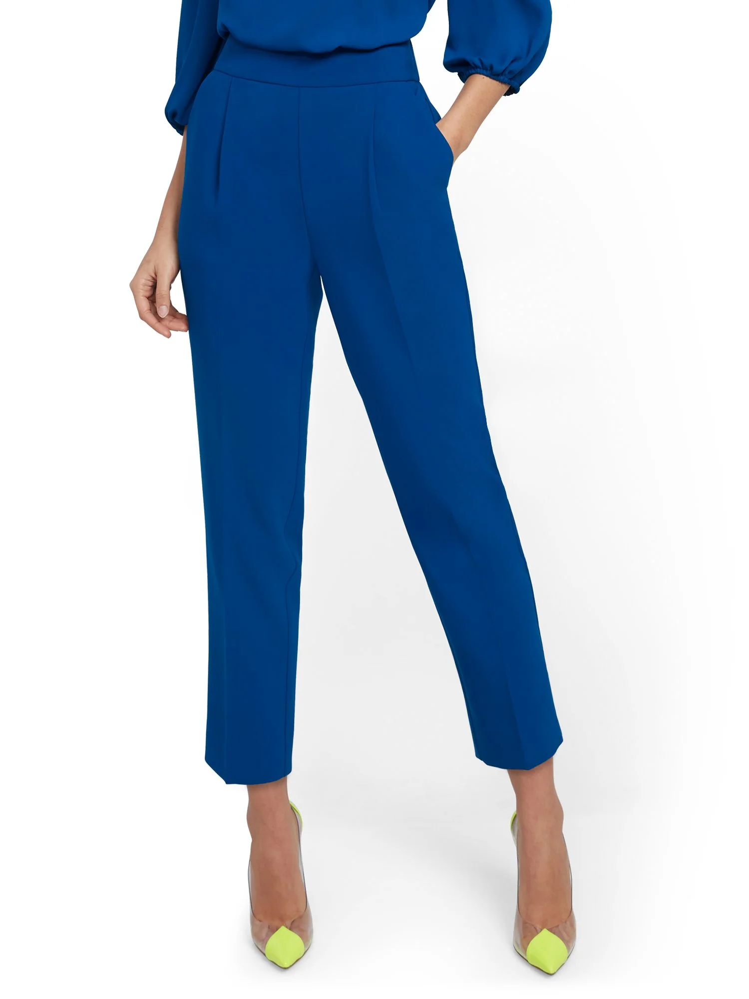 Tall Pleated-Front Pant - 7th Avenue - Image 2