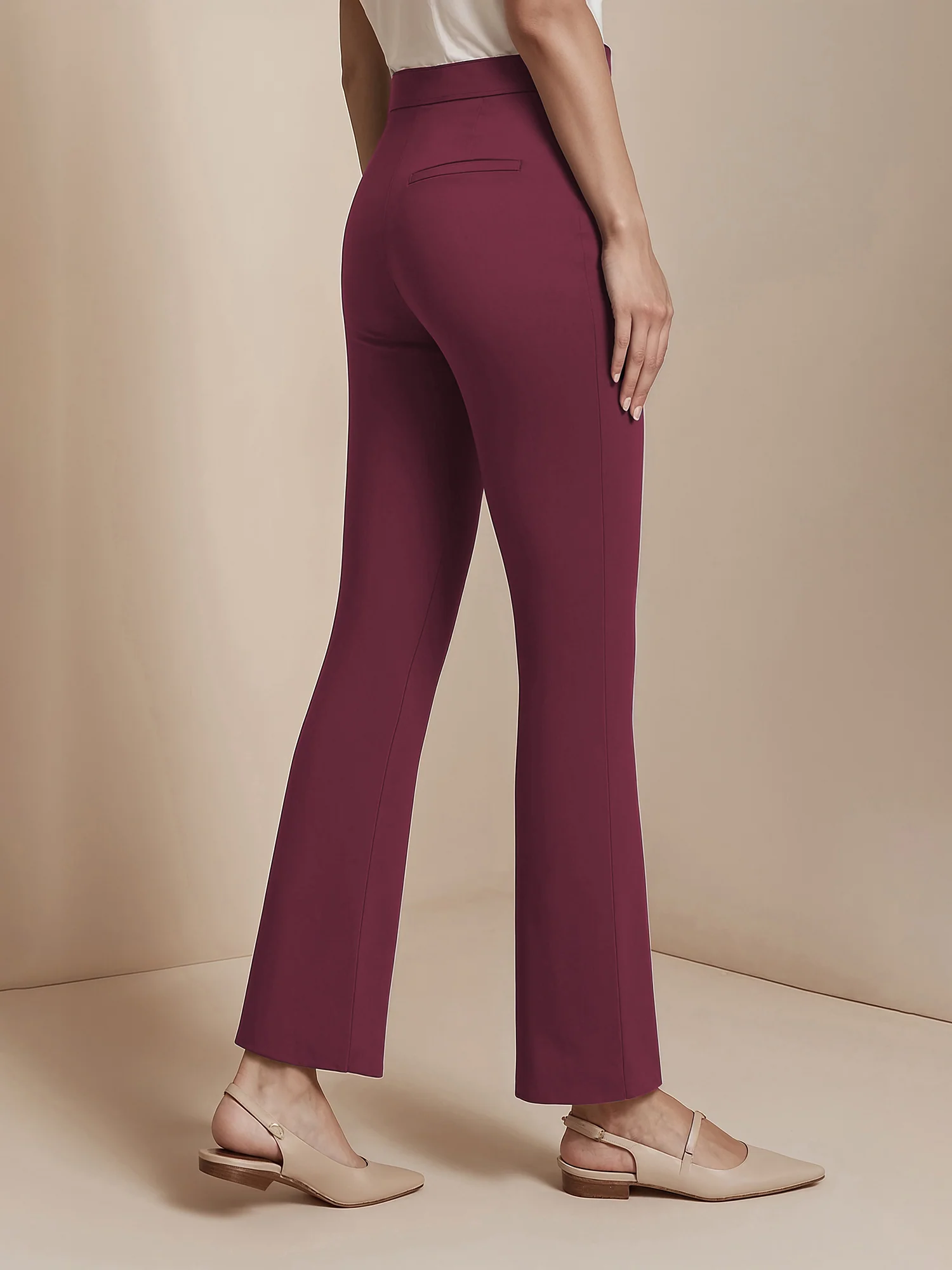 Tall Ponte Flare High Rise Pant - Image 3