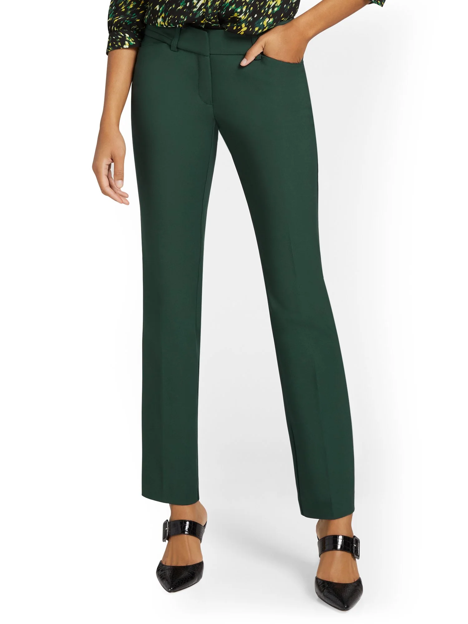 Tall Signature Fit Straight-Leg Pant - All-Season Stretch - 7th Avenue - Image 10