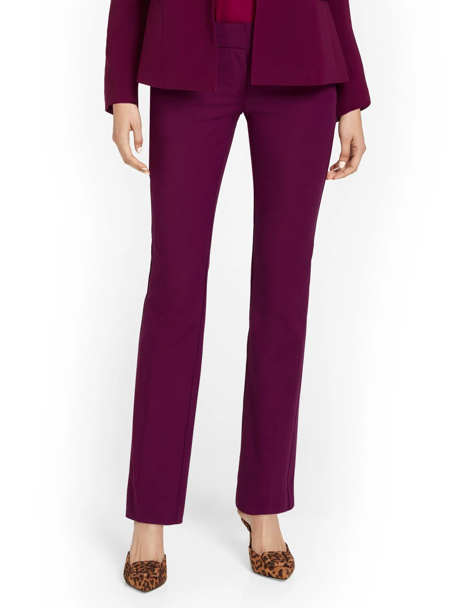 Tall Signature Fit Straight-Leg Pant - All-Season Stretch - 7th Avenue - Image 14