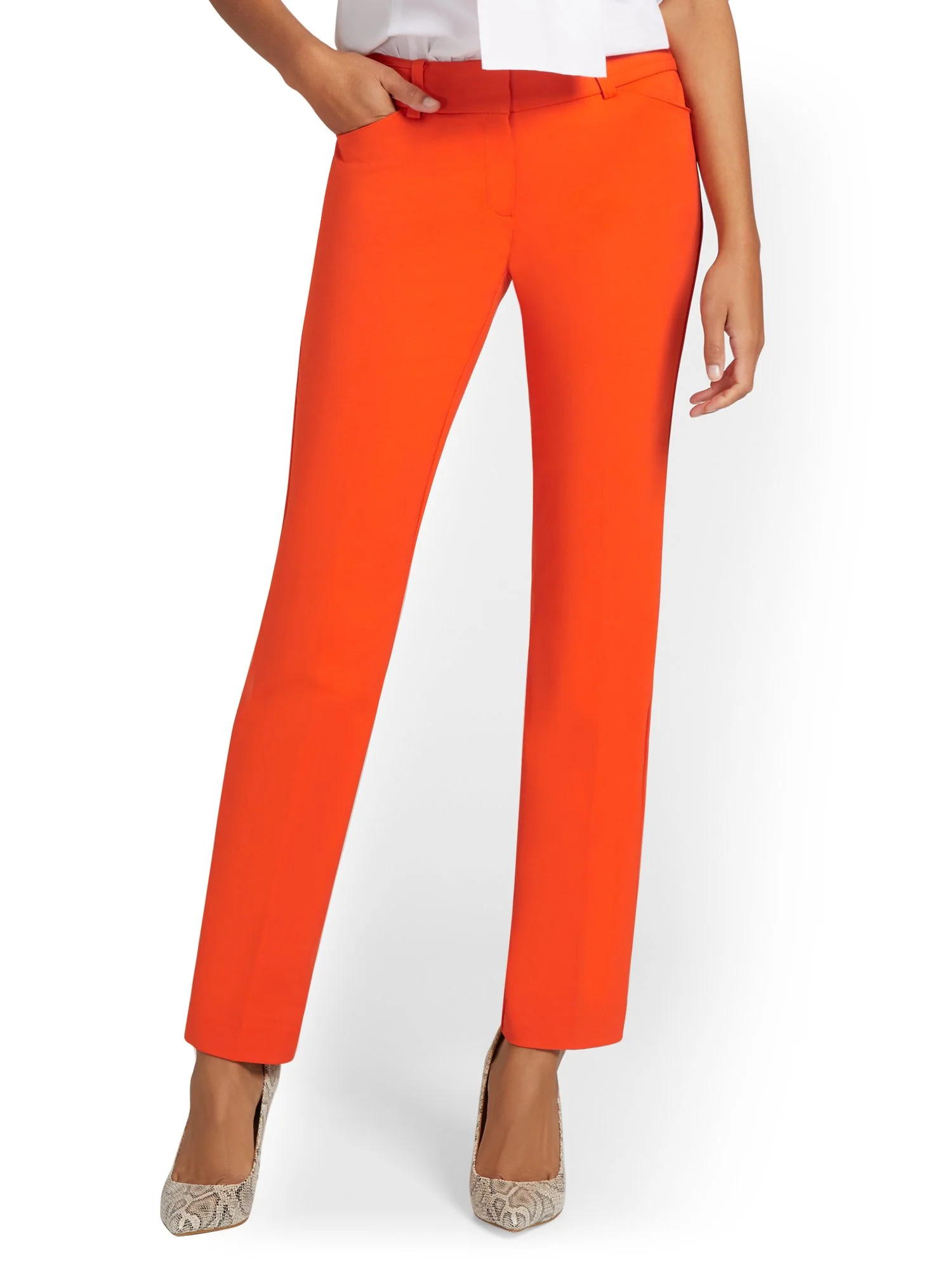 Tall Signature Fit Straight-Leg Pant - All-Season Stretch - 7th Avenue - Image 20