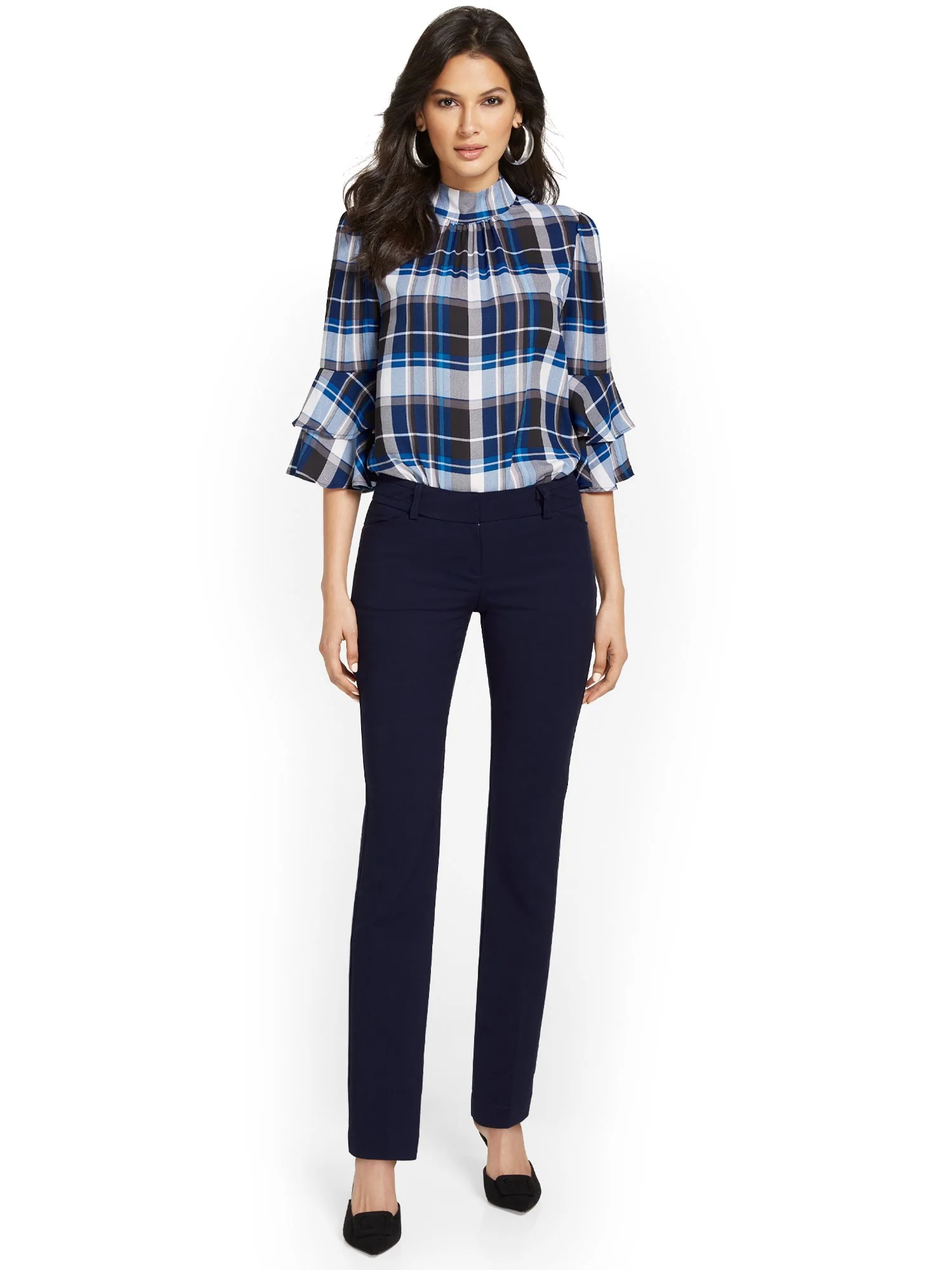 Tall Signature Fit Straight-Leg Pant - All-Season Stretch - 7th Avenue - Image 6