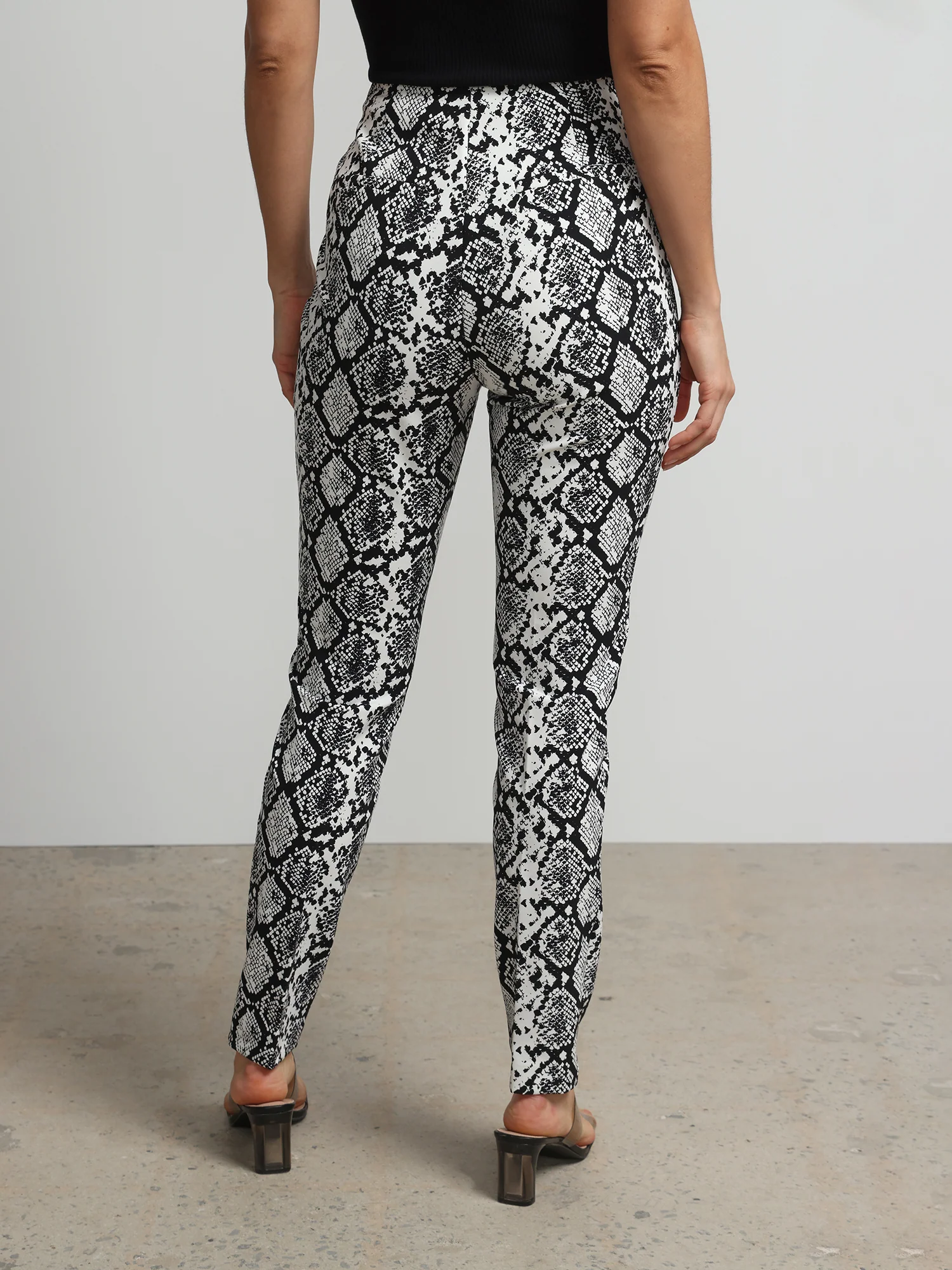 Tall Snake Print High Rise Slim Leg Ankle Pant - Fit To Flatter - Image 3