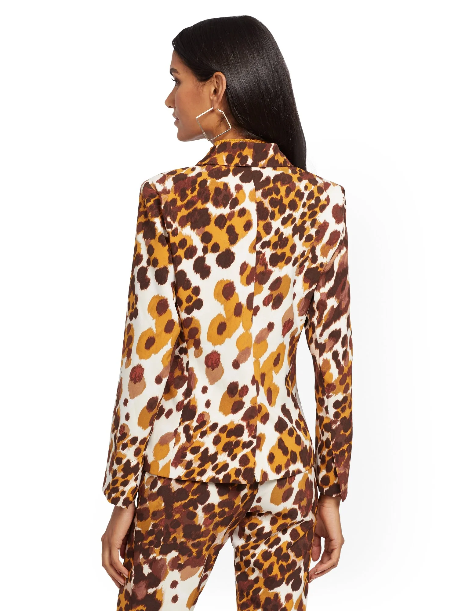 Tall Soft Madie Blazer - Leopard-Print - 7th Avenue - Image 3