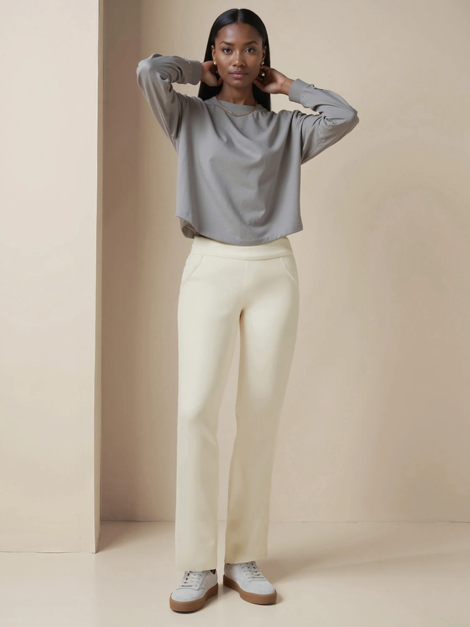 Tall Straight Fit Ponte Pant - Image 16