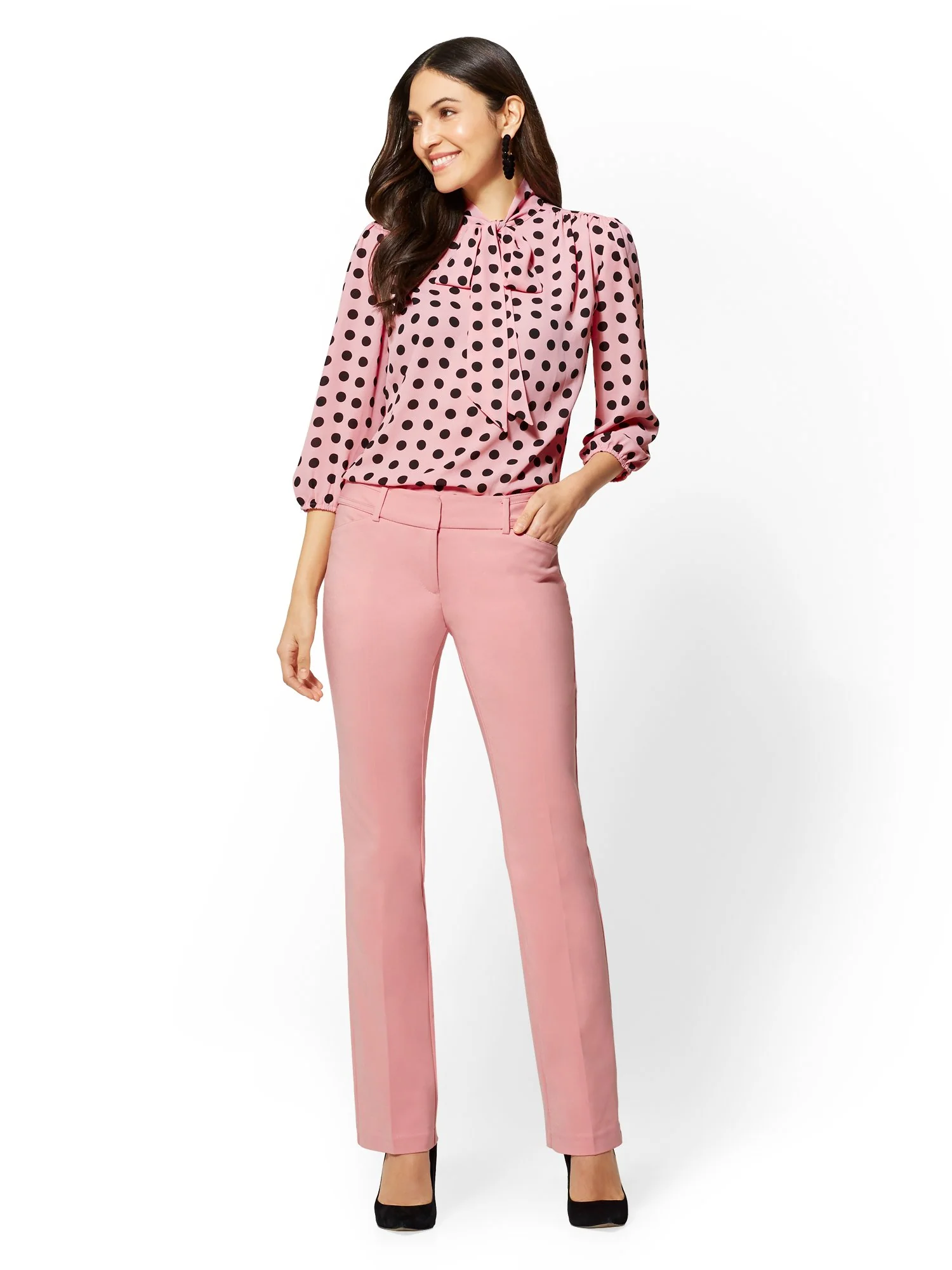 Tall Straight-Leg Pant - Signature Fit - All-Season Stretch - 7th Avenue - Image 41