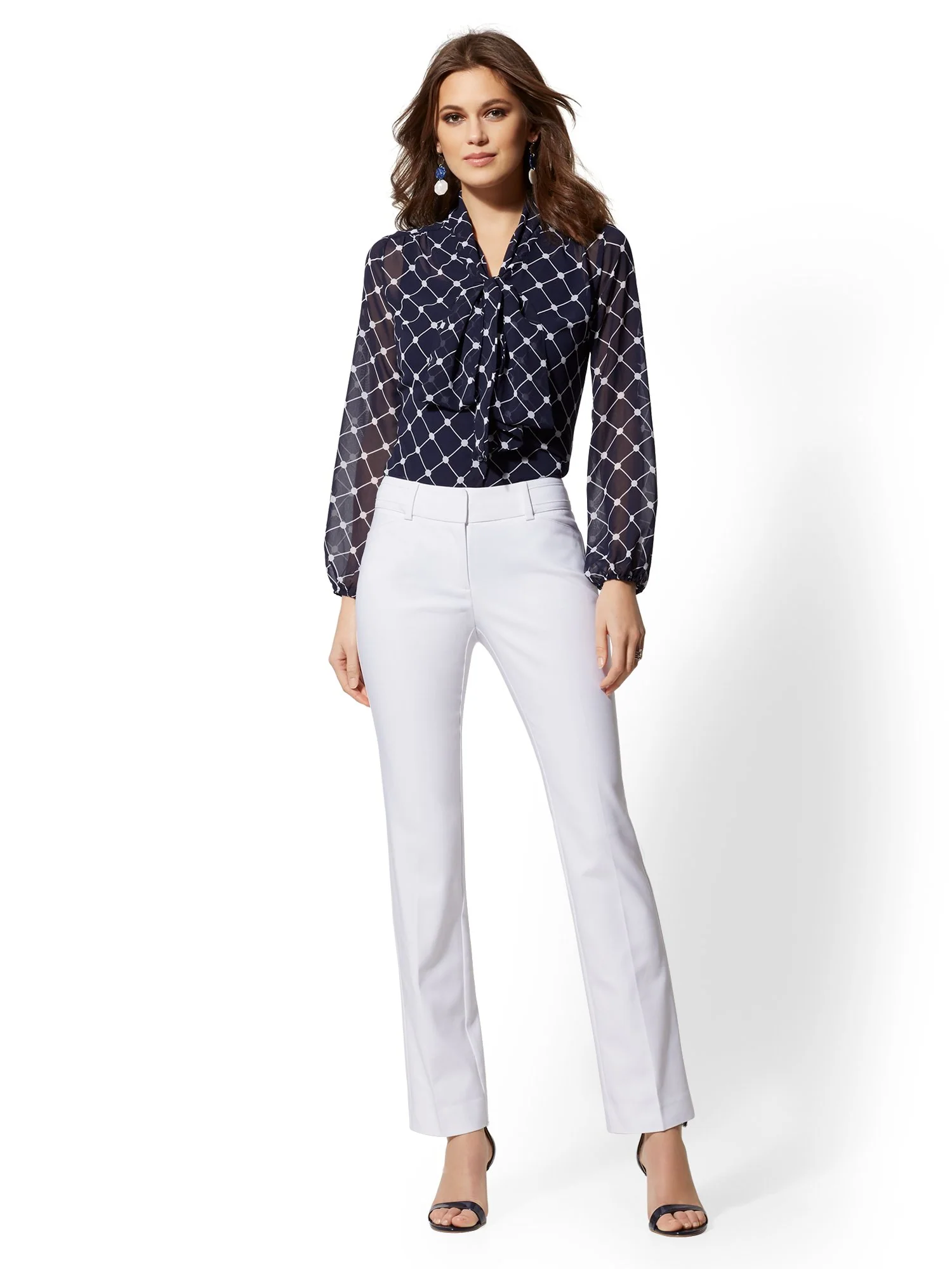 Tall Straight-Leg Pant - Signature Fit - All-Season Stretch - 7th Avenue - Image 8