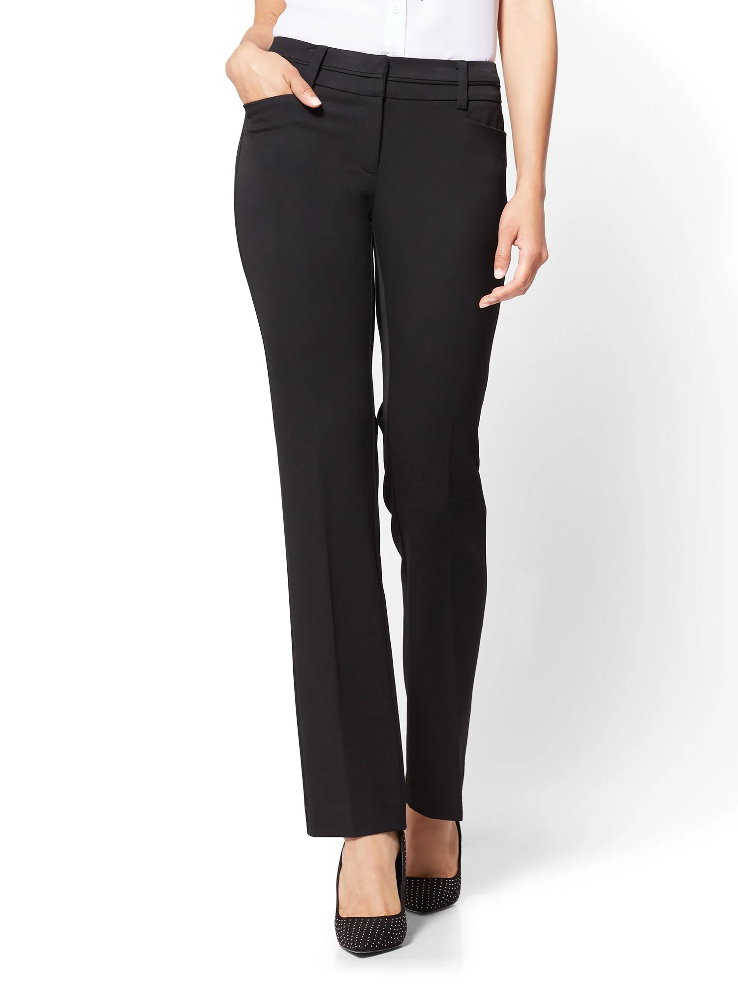 Tall Straight-Leg Pant - Signature Fit - Superstretch - 7th Avenue - Image 2