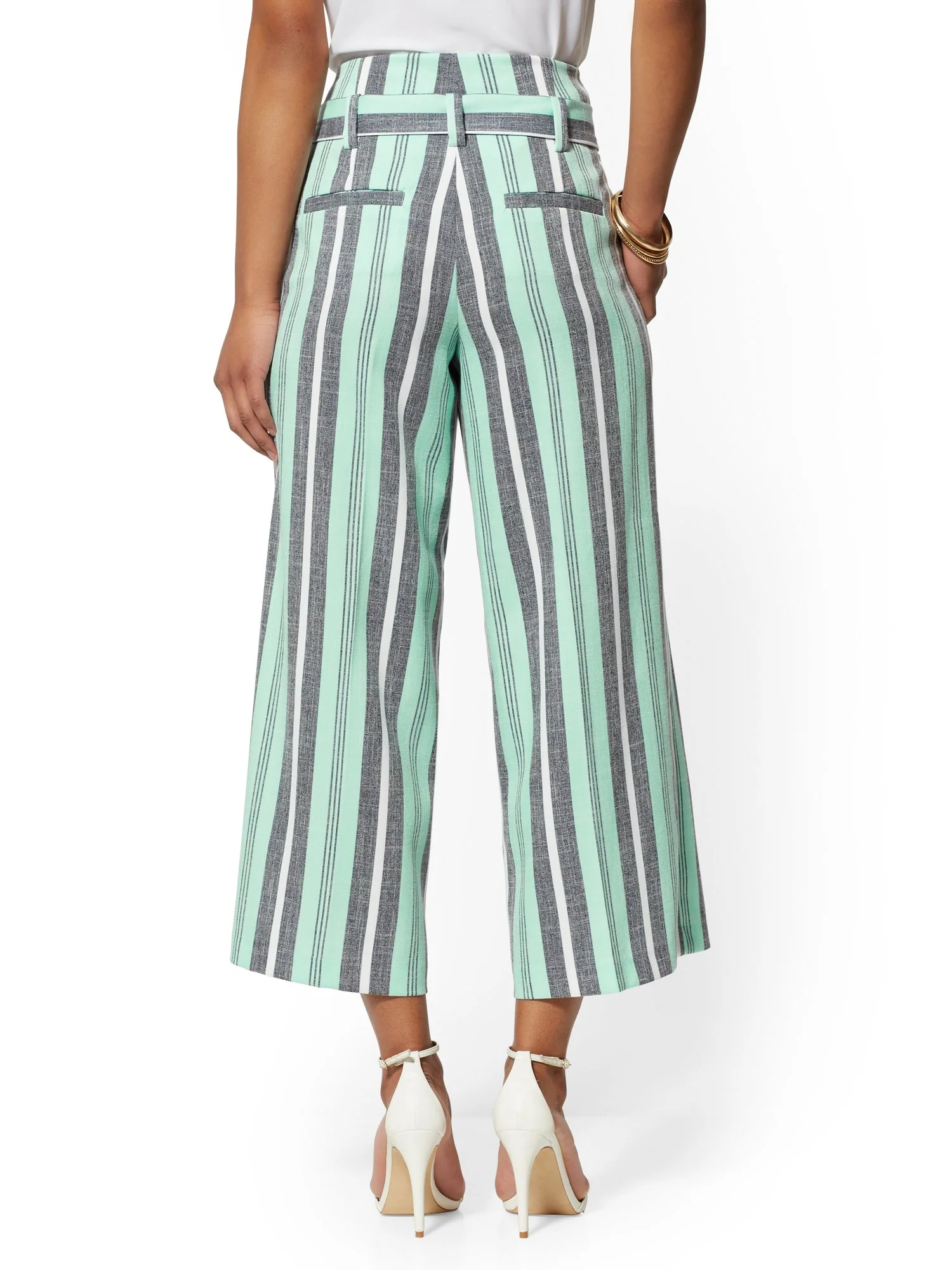 Tall Stripe Madie Capri Pant - 7th Avenue - Image 3
