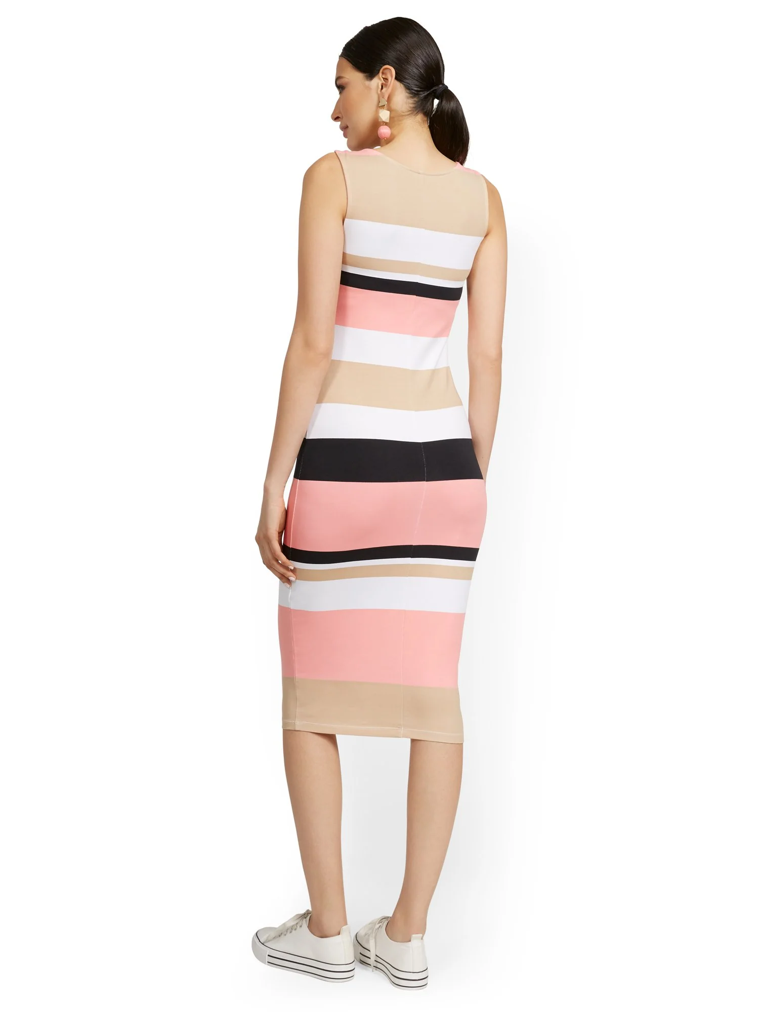 Tall Striped Tank Midi Dress - Everyday Collection - Image 3